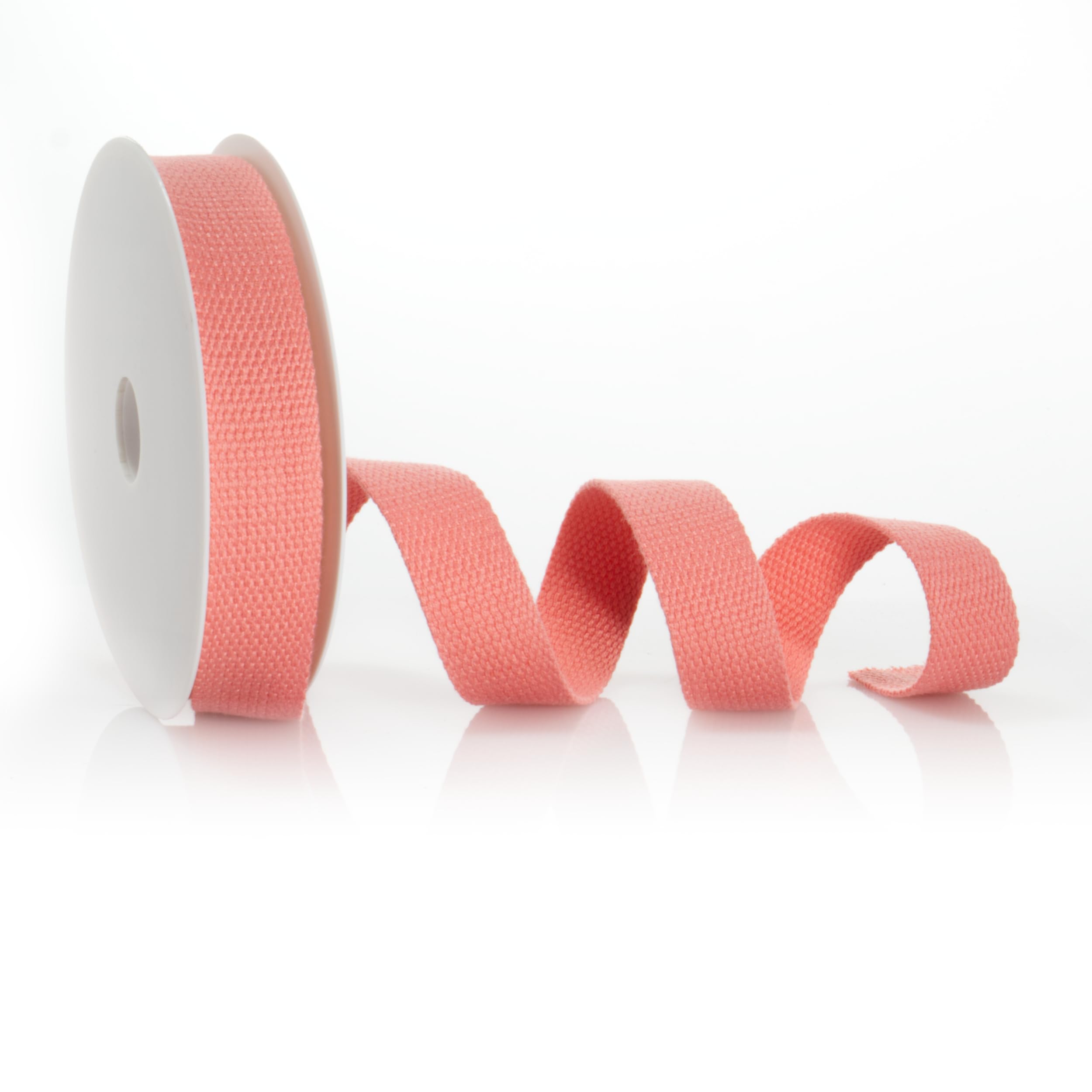 Trimz Cotton Webbing – Coral – 25mm x 10m