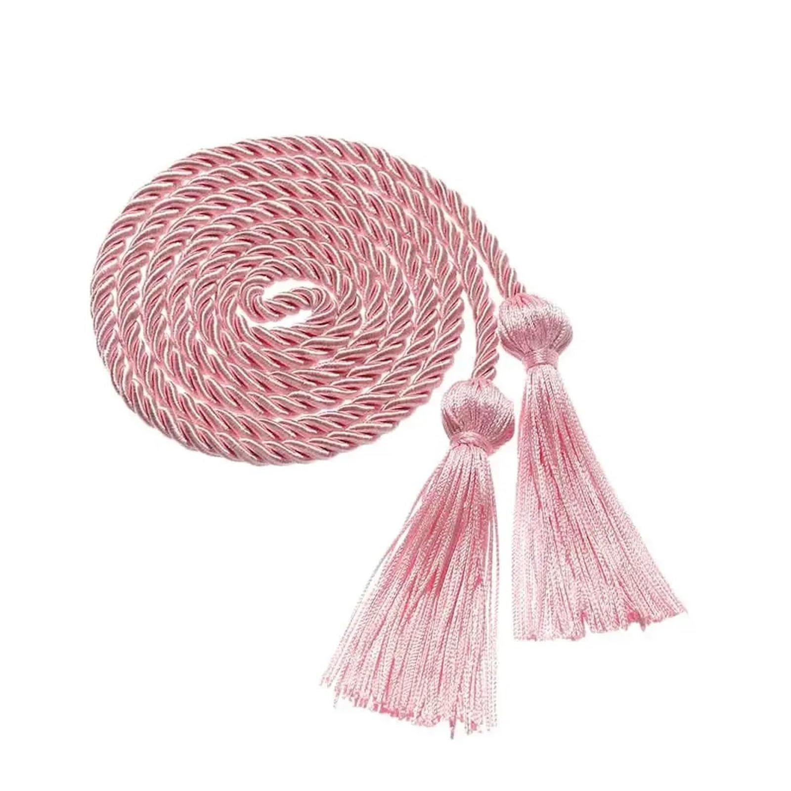 Tassel Graduation 10Pcs Graduation Honor Cords Craft Braided Tassels Drawstring Rope Yarn Cord For Students Bachelor Gown for Graduate Ceremonies and Memorials(Pink)