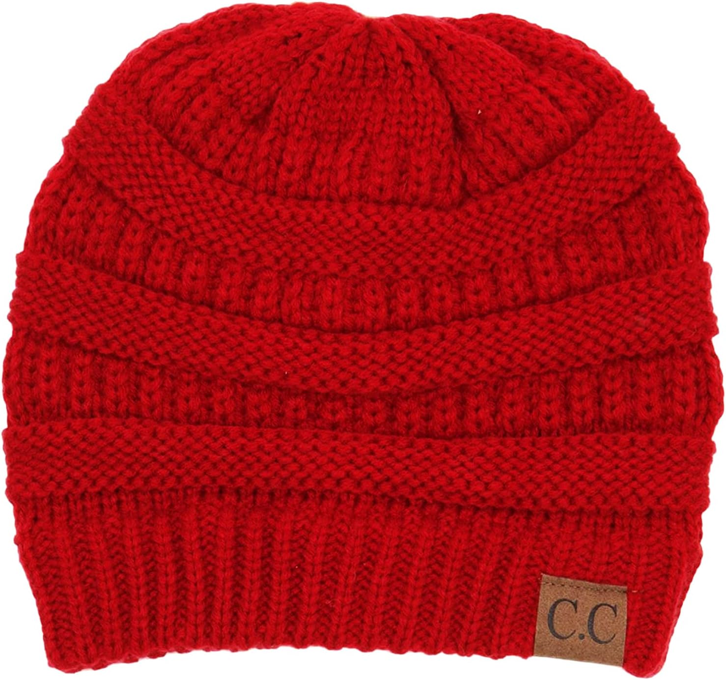 Funky Junque Skull Cap Beanie for Women - Womens Winter Hat Knit Slouch Style, Warm, Soft Unisex Cold Weather Mens Beanies