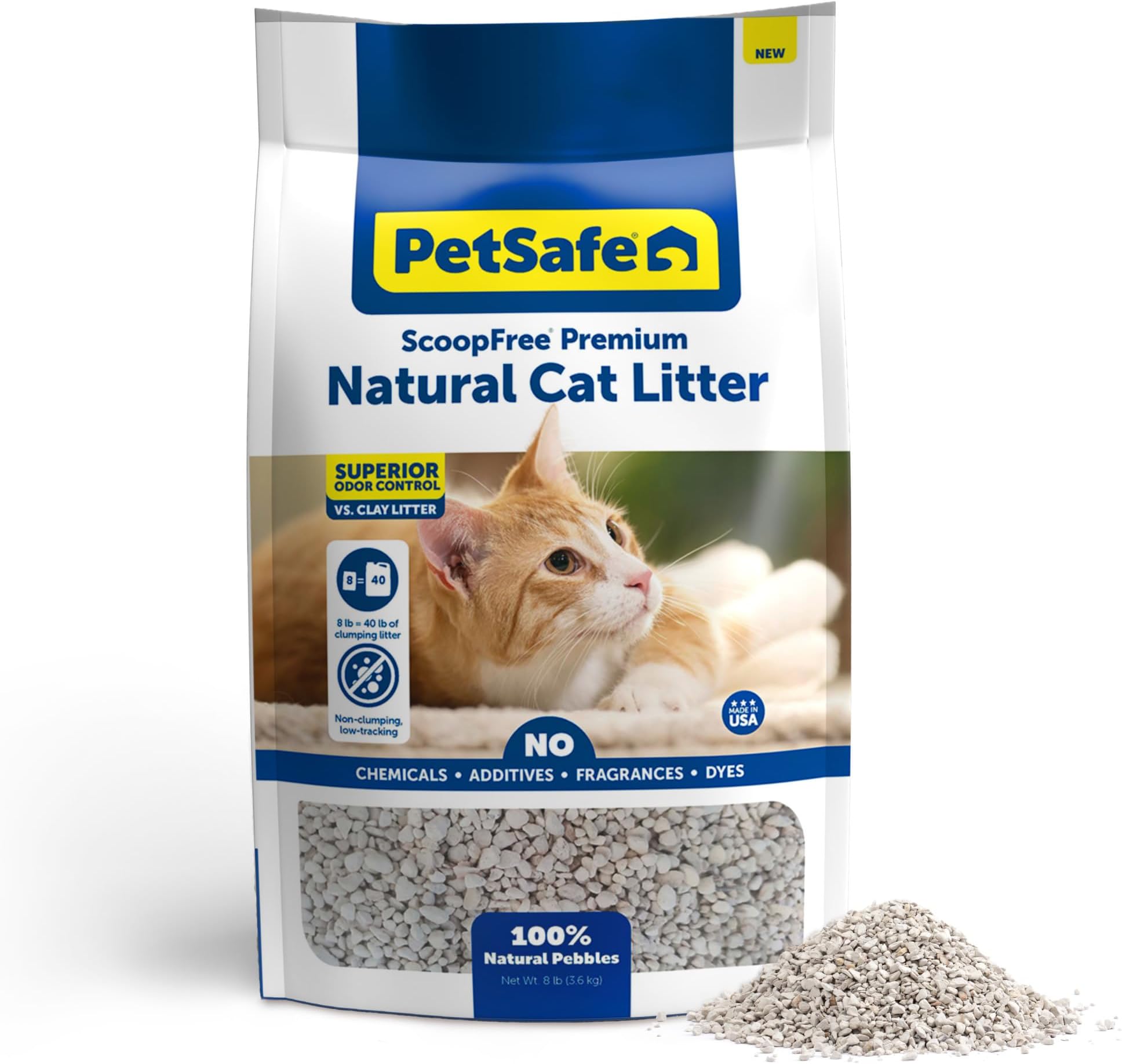 PetSafe ScoopFree Premium Natural Cat Litter, 8 lb Bag