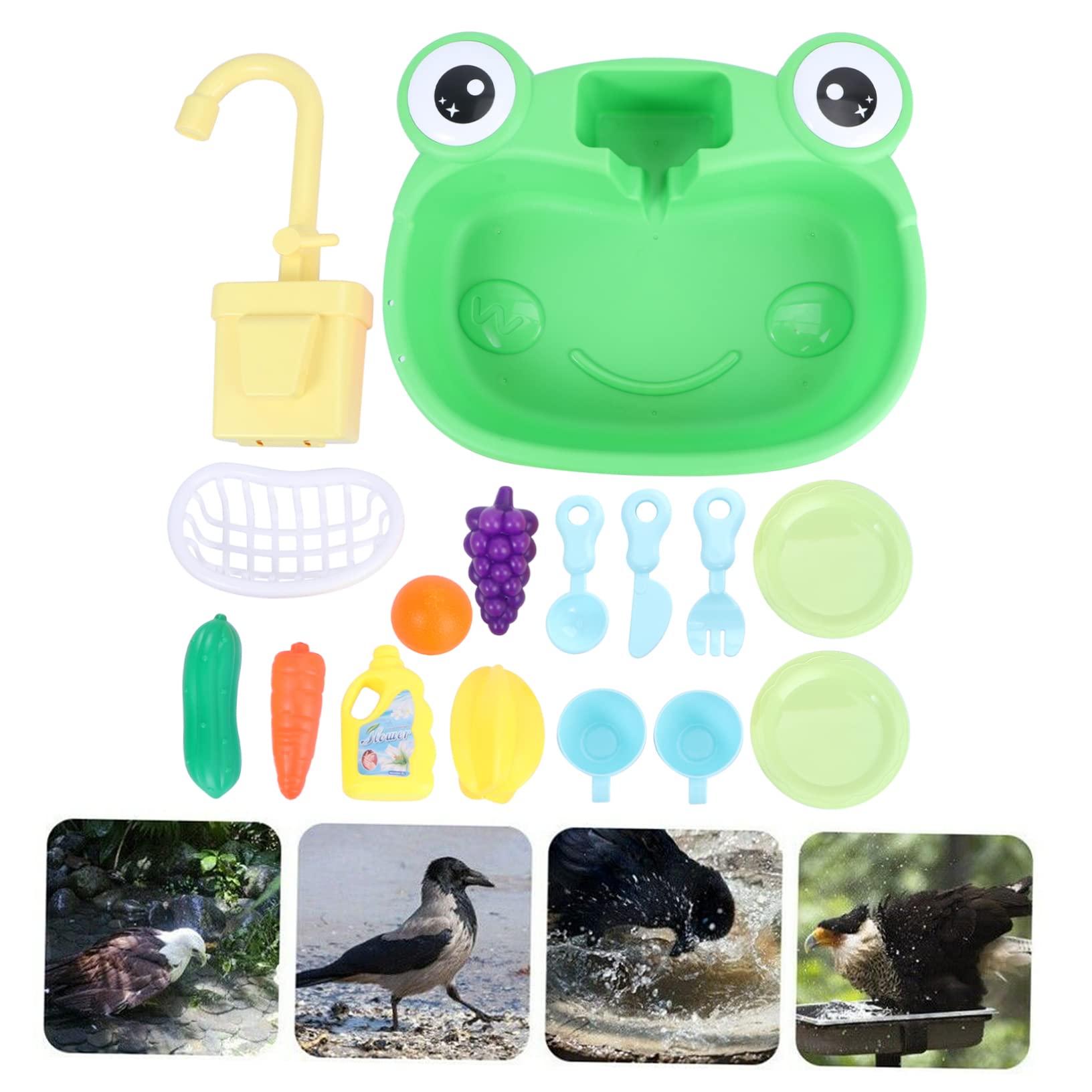 YARNOW Baignoire de Bain pour Perroquet Portable, Lot 1, Plastique | Usage Maison et Transport Extérieur, Accessoire pour Petit Animal, Bain de Sable, Entretien Quotidien