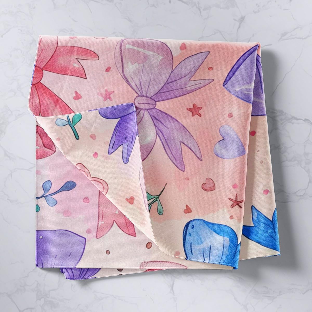 Feelyou Colorful Bow Tapestry Cute Bowknot Wall Art for Living Room Bedroom Coquette Bows Wall Hanging Blanket Home Decor Medium 59"x59" image 2