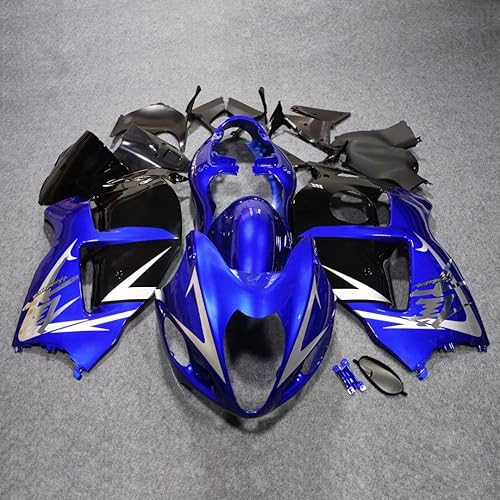 Miniatura 2 de ZXMOTO Kits de carenado completo pintado azul brillante y negro ABS Carrocería apto para Suzuki 1999-2007 HAYABUSA GSXR 1300 HAYABUSA 1999 2000 2001