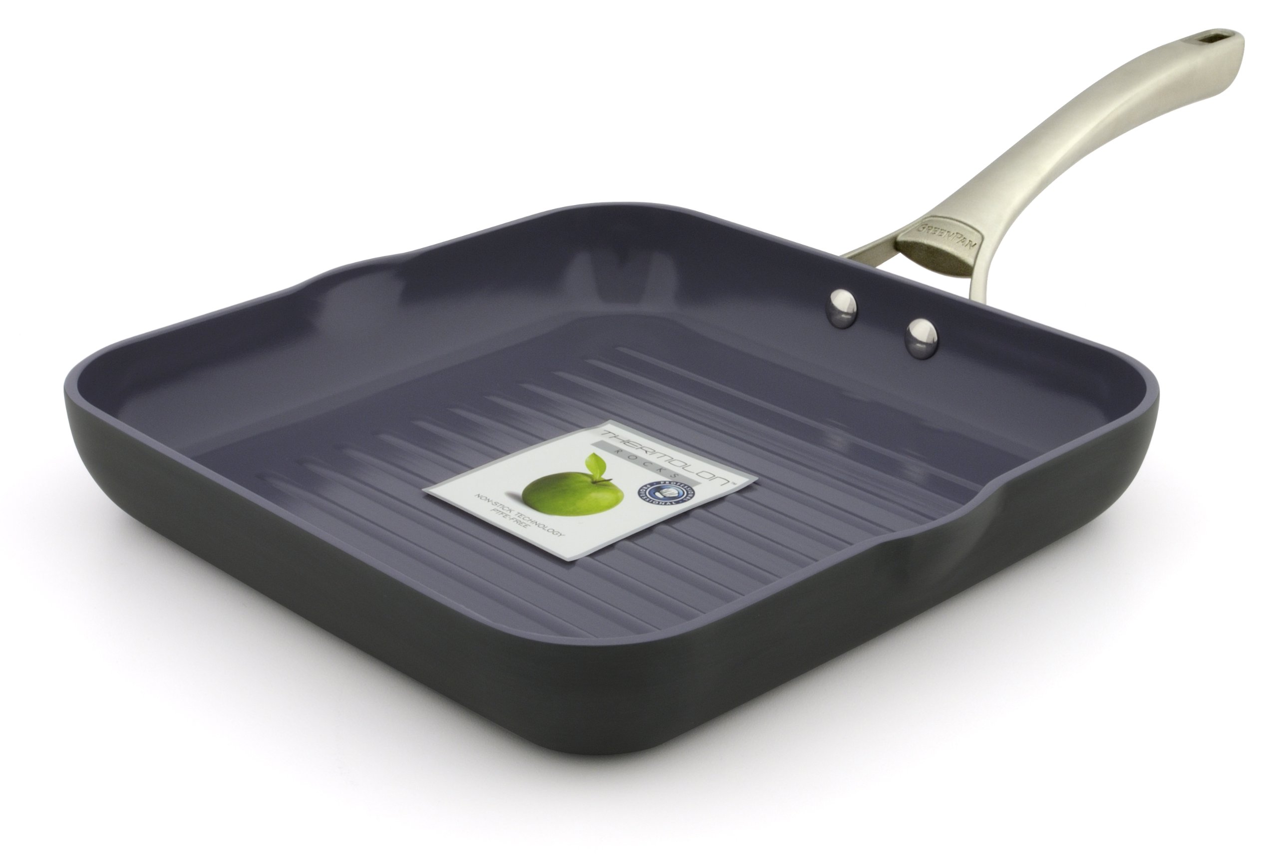 GreenPan San Francisco 10 Inch Hard Anodized Non-Stick Ceramic Square Grill Pan