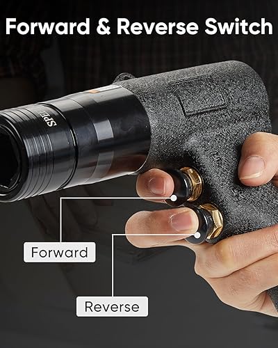 Miniatura 5 de Juego de pistola neumática/neumática 4 en 1 de tuerca remachadora (10-24 y 1/4 y 5/16 y 3/8), conjunto de herramientas de instalación de inserción