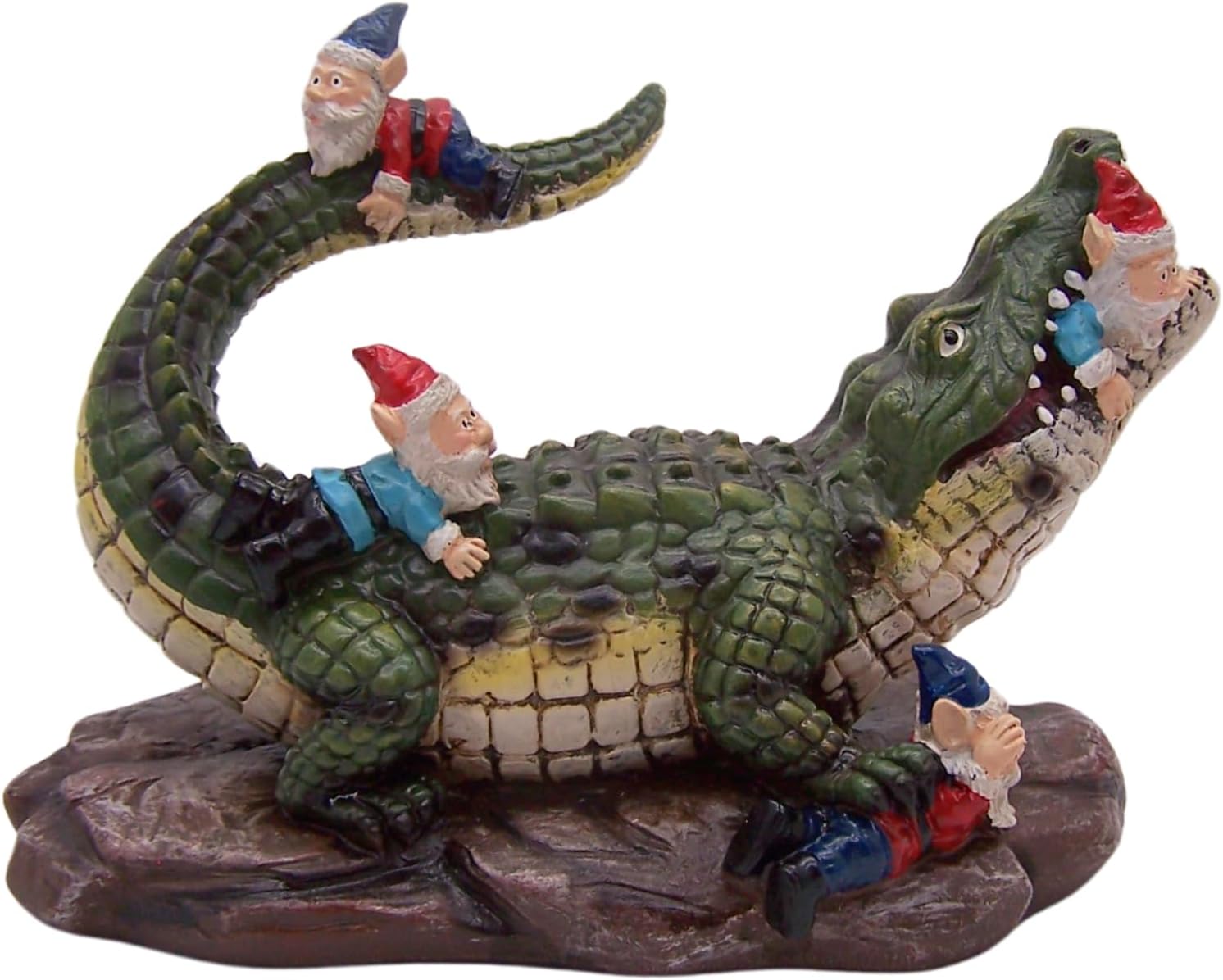 Wowser Gator Gnome: Whimsical Garden Figurine - Unique Home & Outdoor Decor - Image 3