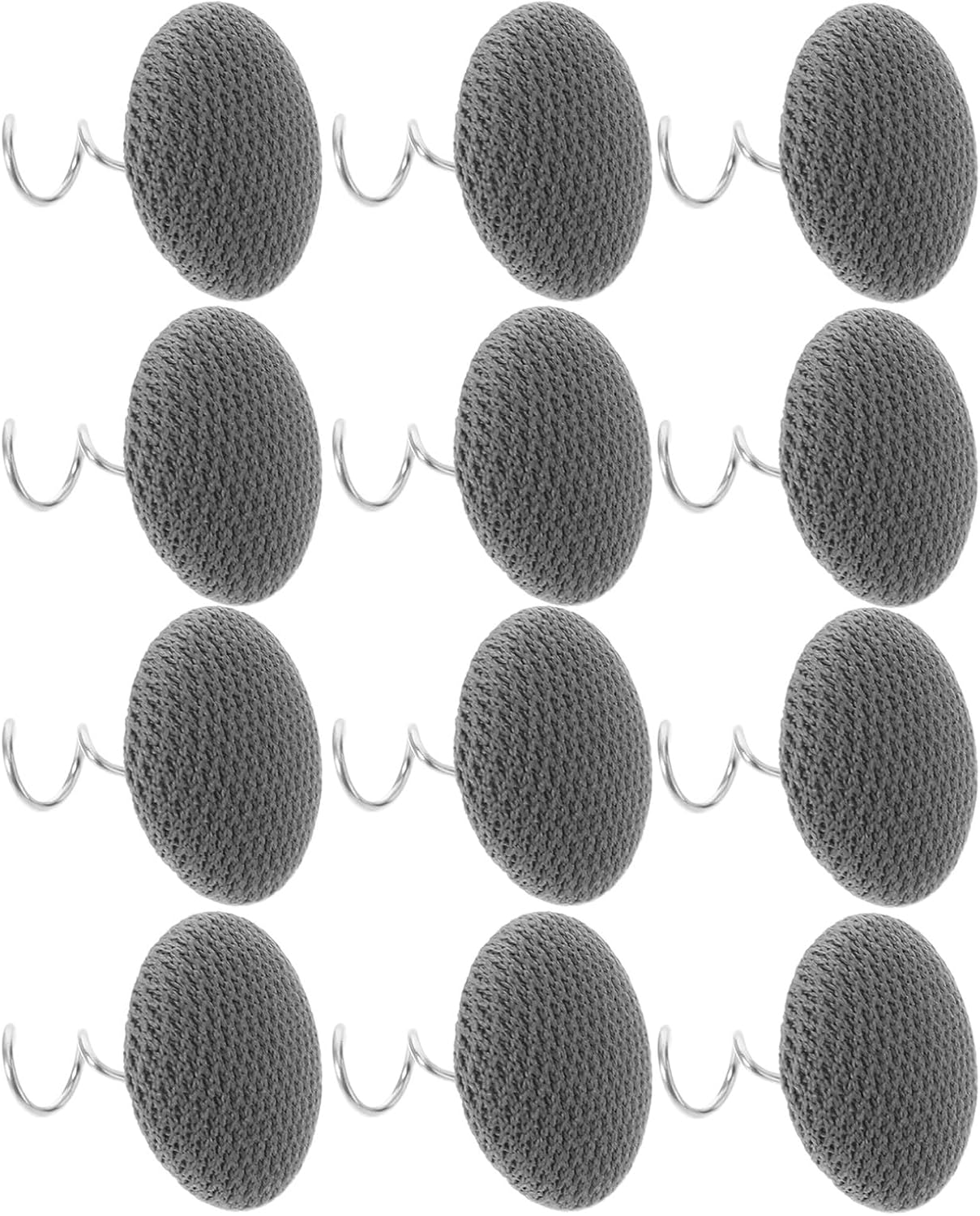 MAGICLULU 12pcs Upholstery Twist Pins for Bed Skirt and Sofa Cover Attachment, Metal Fabric Holding Pins 17mm Diameter, Bed Sheet and Sofa Arm Cover Fixing Clips for Home Bedding