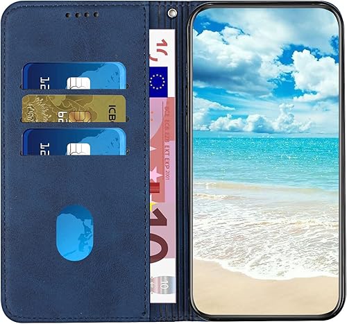 Miniatura 7 de Funda compatible con Tecno CAMON 17P, función atril de piel sintética compatible con Tecno Camon 17 Pro Flip cierre magnético protección teléfono