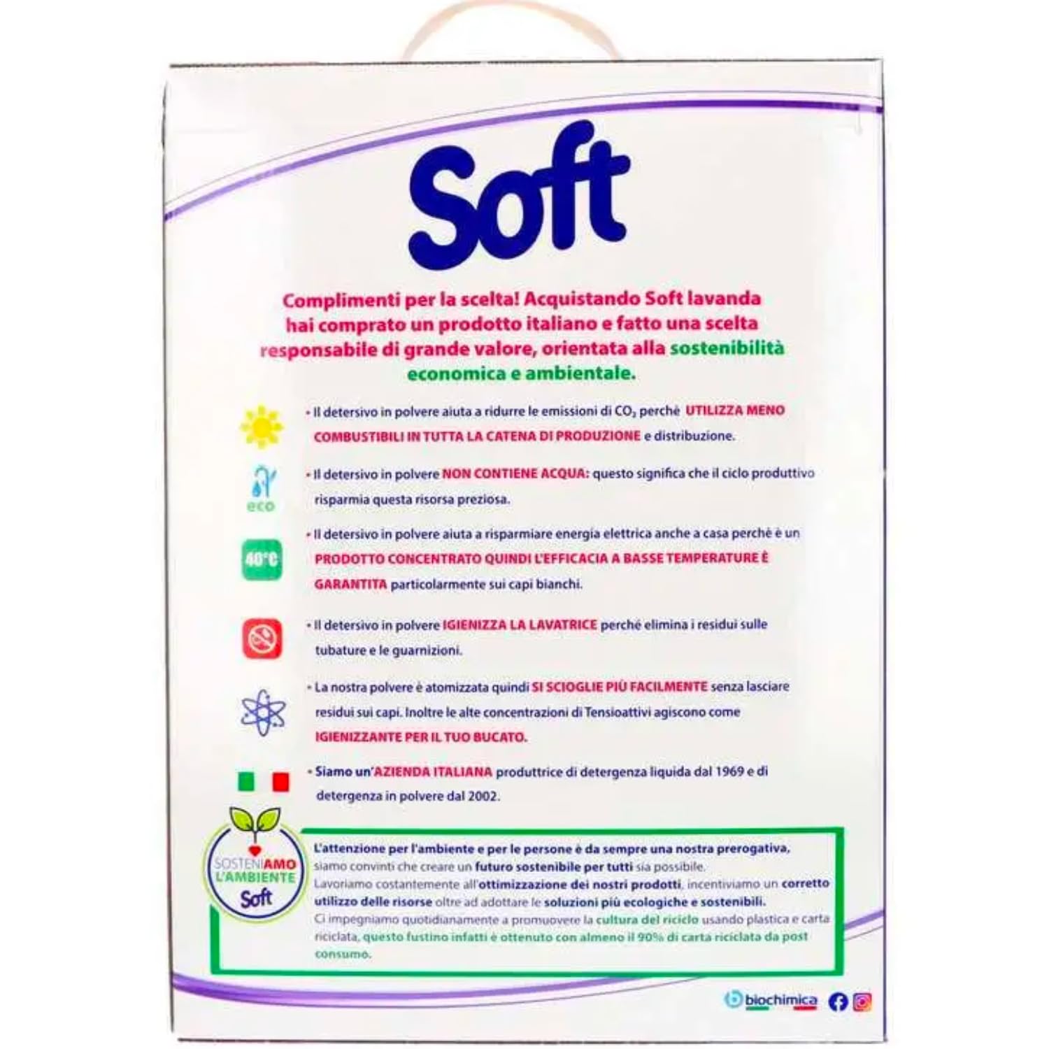 Detersivo in Polvere Fragranza Lavanda kit con Spugna Brandizzata SPESA & RISPARMIO Inclusa – Variazioni 4/8/12 Pezzi – 105 Misurini per Confezione da 5,25 kg (8)