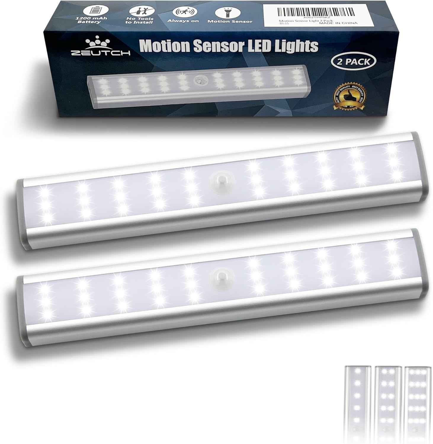 Homelife LED Bars Motion Sensor Lights, 30LED Wireless Under