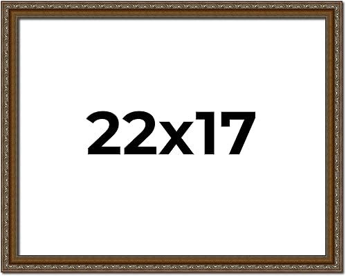 Miniatura 85 de Marco de fotos completo de madera dorada envejecida de 16 x 20 pulgadas con plexiglás acrílico UV, parte trasera de tablero de espuma y accesorios