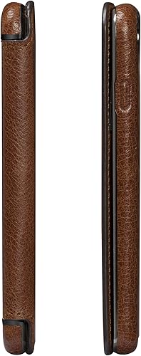 Miniatura 7 de Sena Cartera Ultra Delgada Libro De Billetera De Cuero Más Delgada Funda De Libro Para iPhone 6, 7, 8 - Cognac