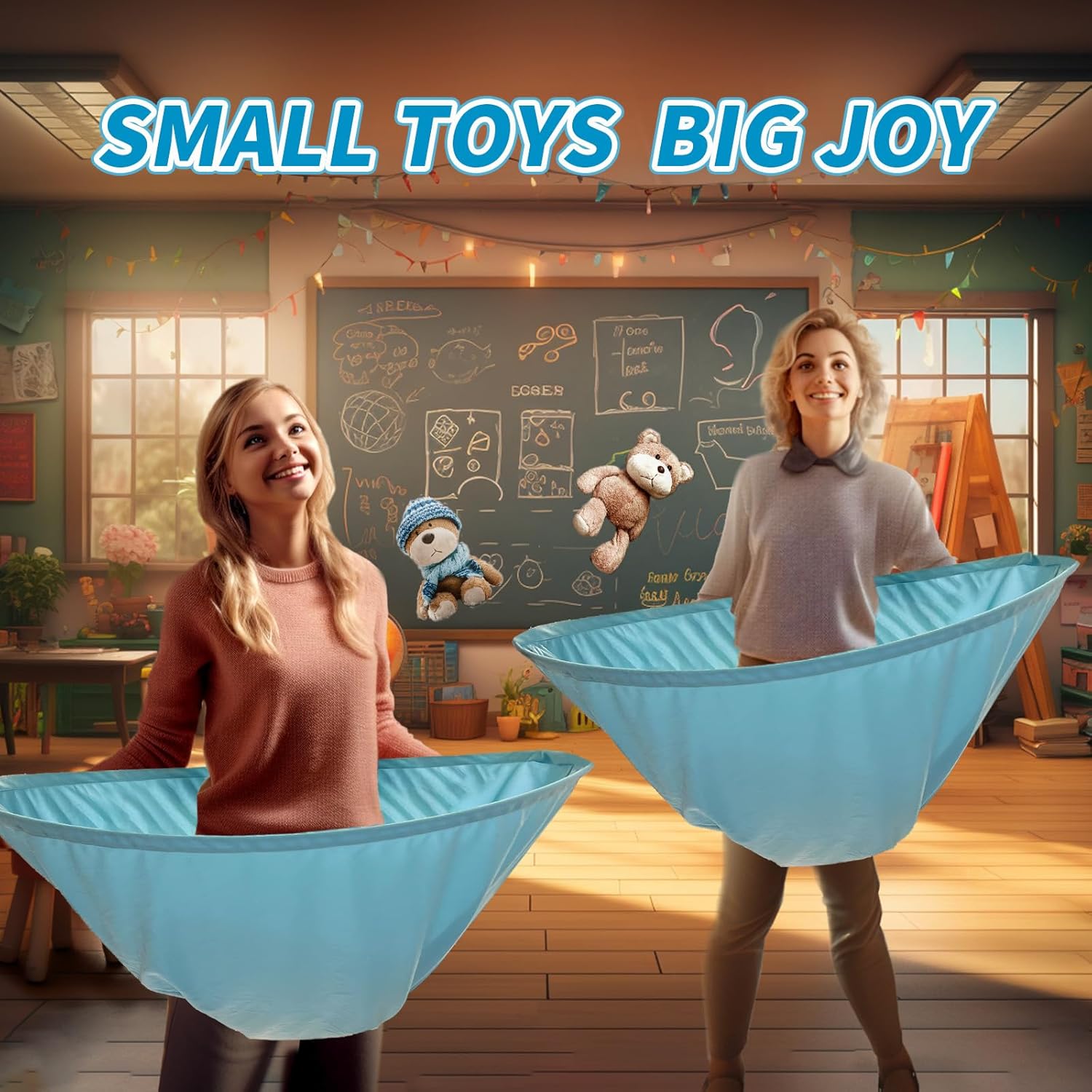 3 pcs baby shower games bridal shower games funny activities - funniest baby shower game ever, ice breakers for boy or girl, how many plushies can you catch in your diaper (blue) – no balls included