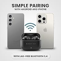 Vista 4 de FirstClass - True Wireless Earbuds Noise Cancelling, Bluetooth 5.4 Ear Buds Wireless Bluetooth Earbuds Noise Cancelling Earpods, iPhone and Android