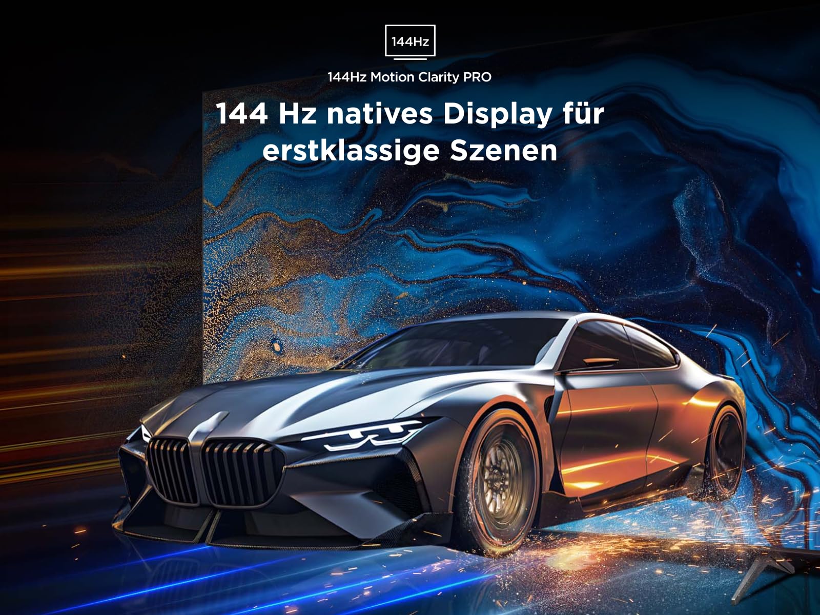 TCL 65C7K 65 Zoll QD-Mini LED Fernseher, 4K HDR Premium 2600, Smart Google TV mit 144Hz Motion Clarity Pro (Dolby Vision IQ & Atmos, CrystGlow HVA Panel, Audio von Bang & Olufsen, Game Master)