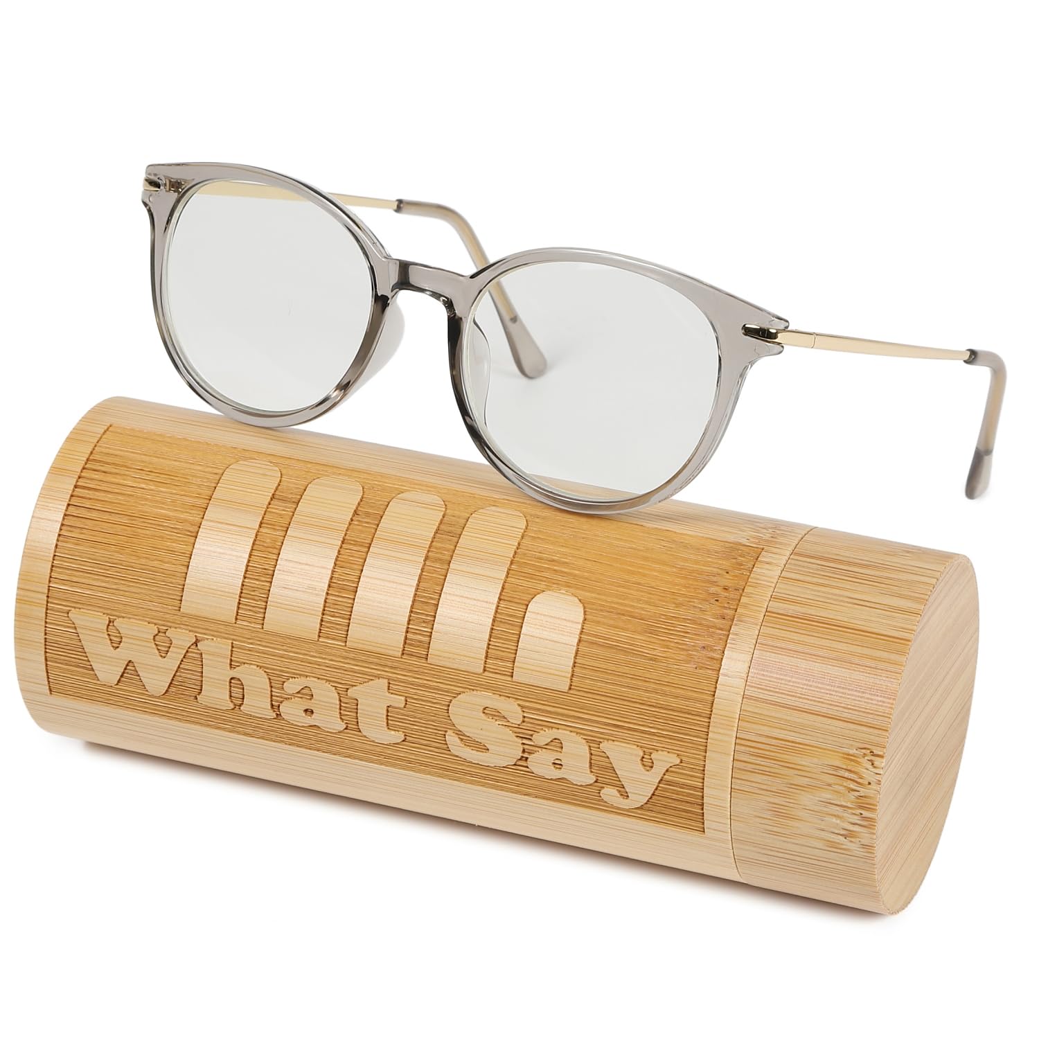 Amazon.co.jp: [What Say] FASHION ボストン ゴールドフレーム