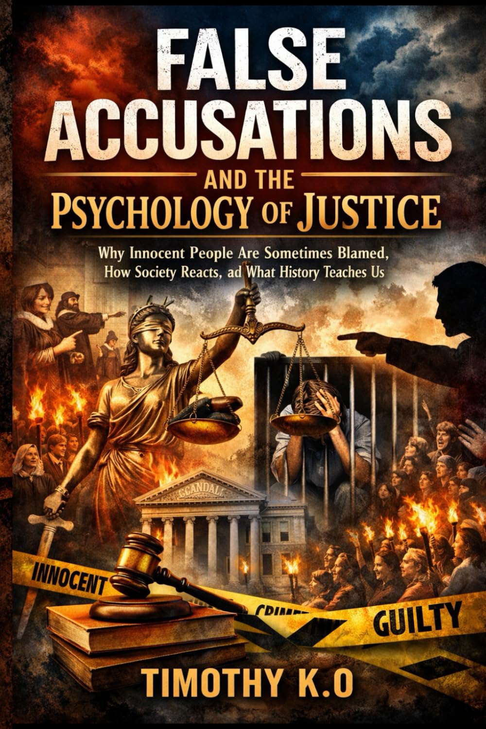 FALSE ACCUSATIONS AND THE PSYCHOLOGY OF JUSTICE: Why Innocent People Are Sometimes Blamed, How Society Reacts, and What History Teaches Us (THE HUMAN BEHAVIOR BLUEPRINT SERIES)