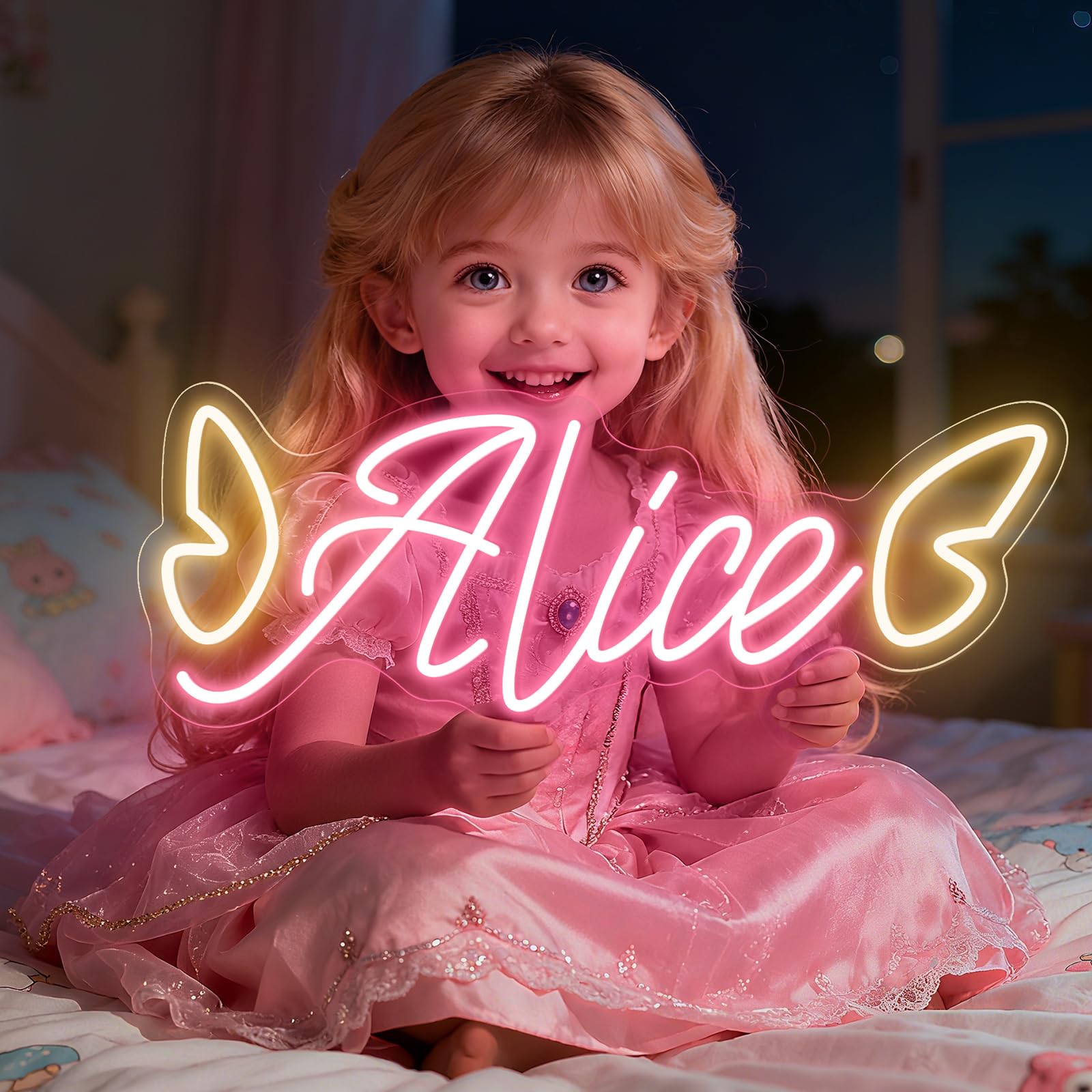 Custom Neon Signs, Personalized LED Neon Lights Name Sign Customizable for Wall Decor Wedding Birthday Party Bedroom Bar Shop Business Logo Christmas Gift