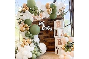 Elegant Neutral Baby Shower Decorations Kit