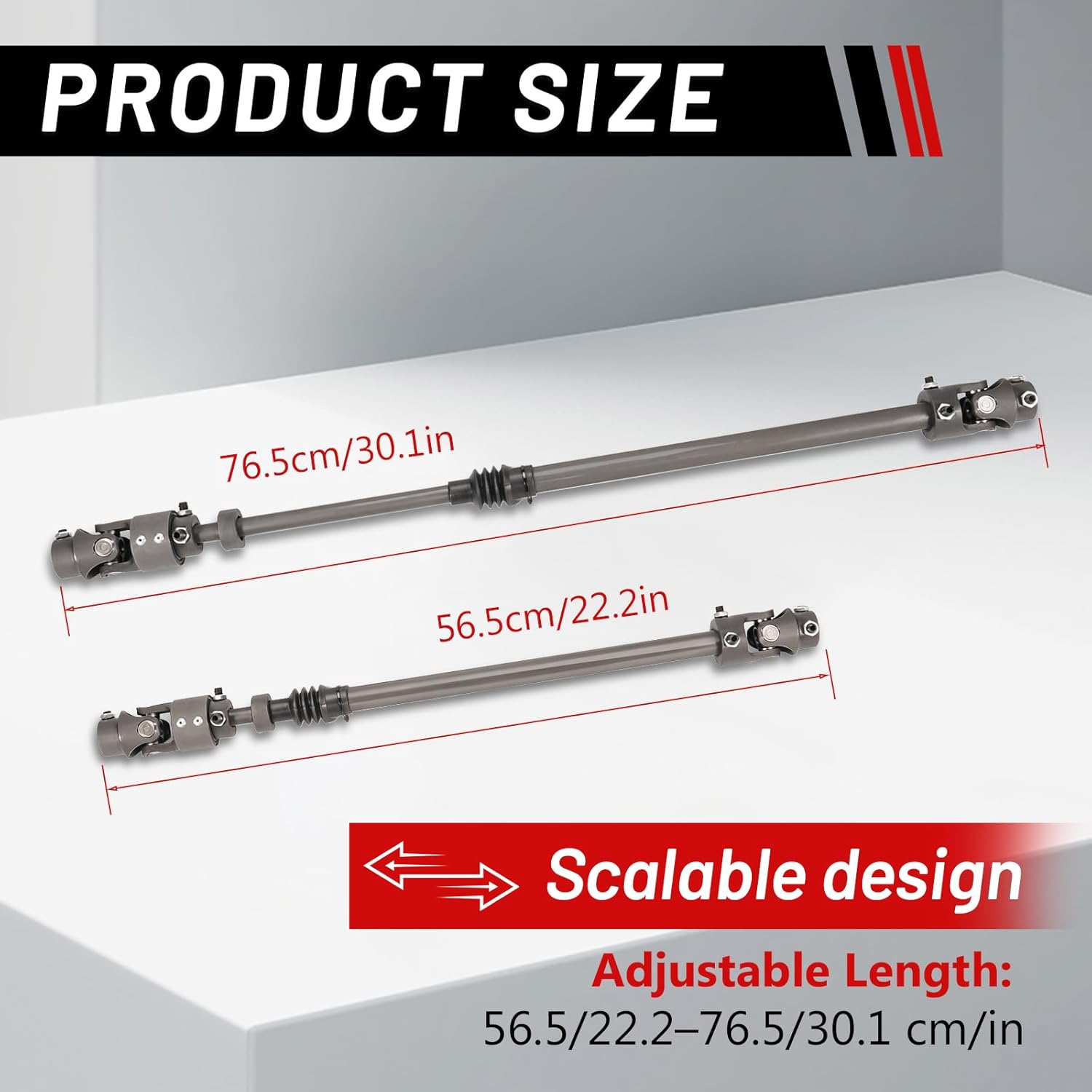 000950 Telescoping Intermediate Steering Column Shaft Assembly Compatible with Dodge Ram 1500 1995-2001; Dodge Ram 2500 & 3500 1995-2002