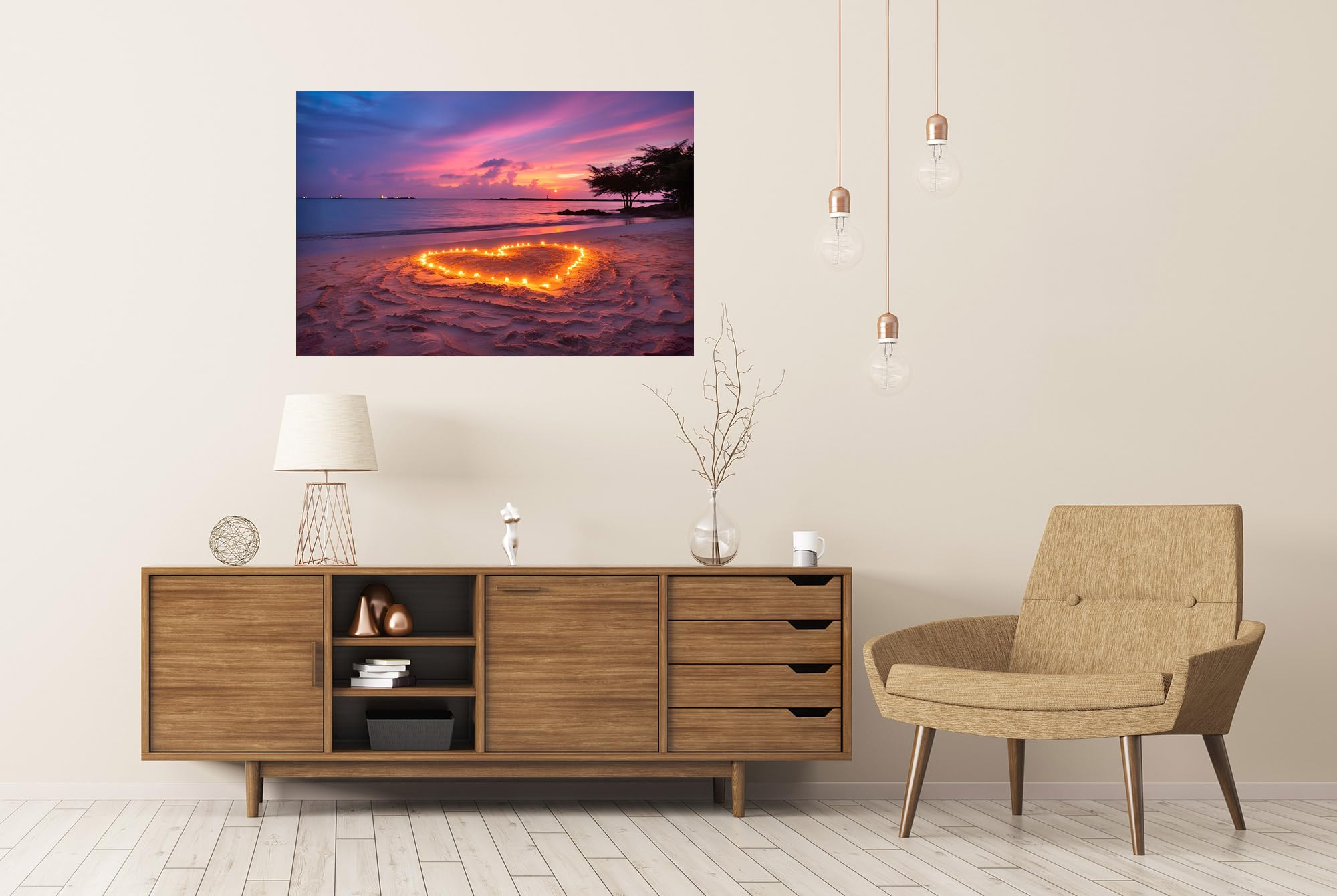 XXL Poster Neon Dart Halle - Premium Fotodruck 90x60cm