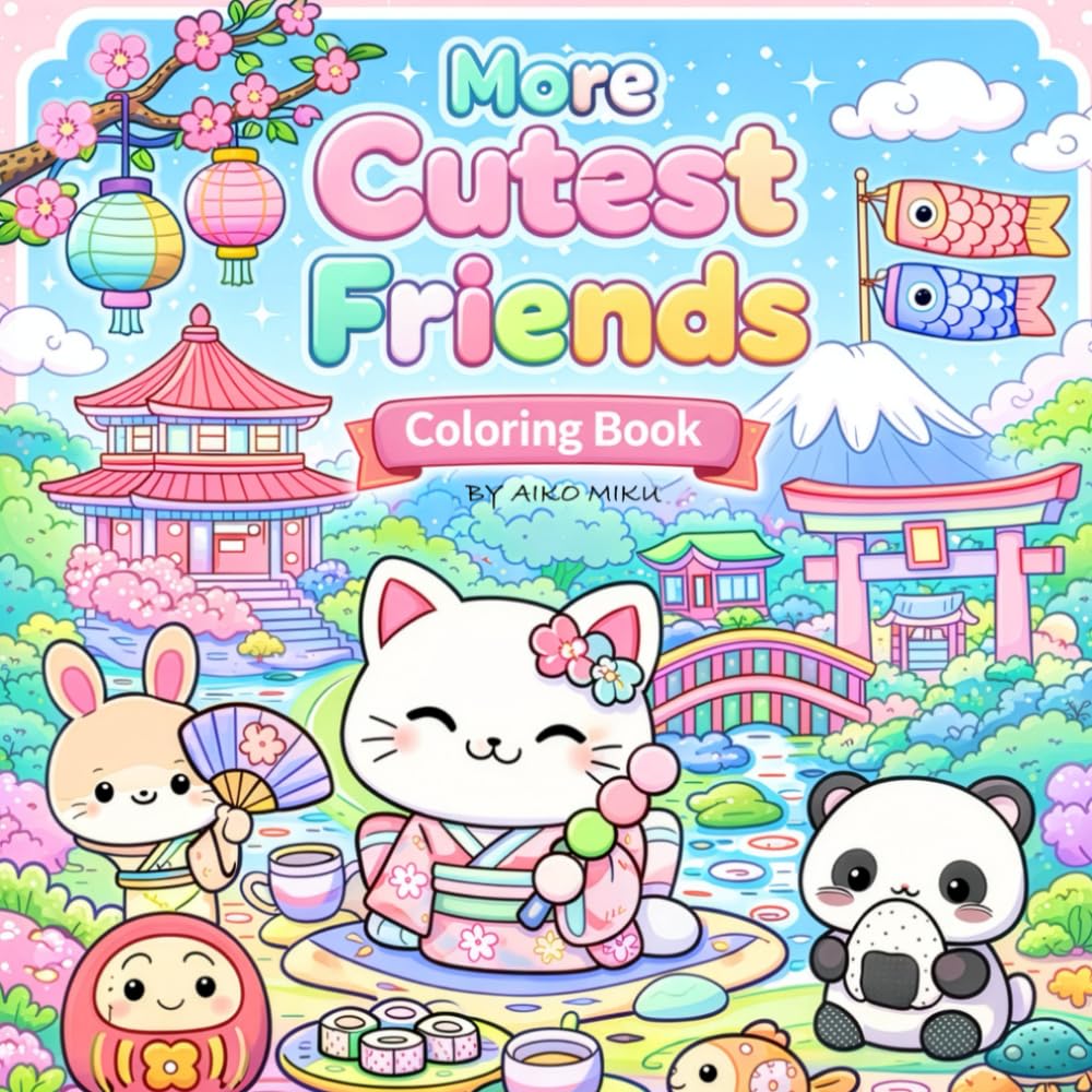 More Cutest Friends: Das zauberhafte Ausmalbuch für Kinder und Erwachsene (cute & cozy coloring Books for adults & teens)