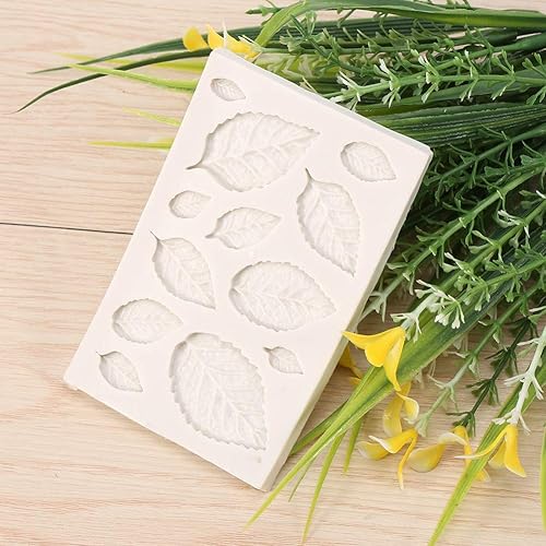 Miniatura 2 de Pastel de fondant de hojas, hojas de silicona 3D, pastel de fondant, pastel creativo de chocolate, decoración de manualidades, decoración de