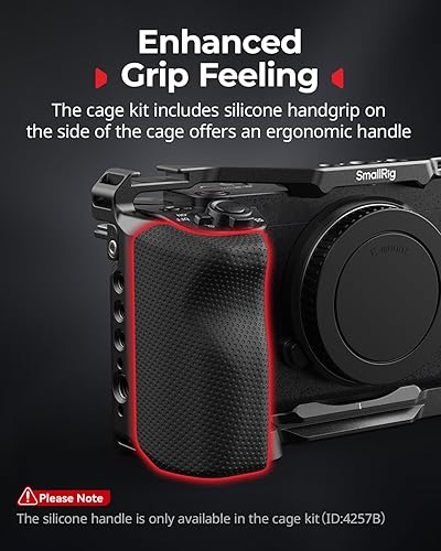 Miniatura 7 de Kit de estabilizador SmallRig ZV-E1 con agarre de silicona y abrazadera de cable para HDMI, kit completo de estabilizador de cámara para Sony ZV-E1,