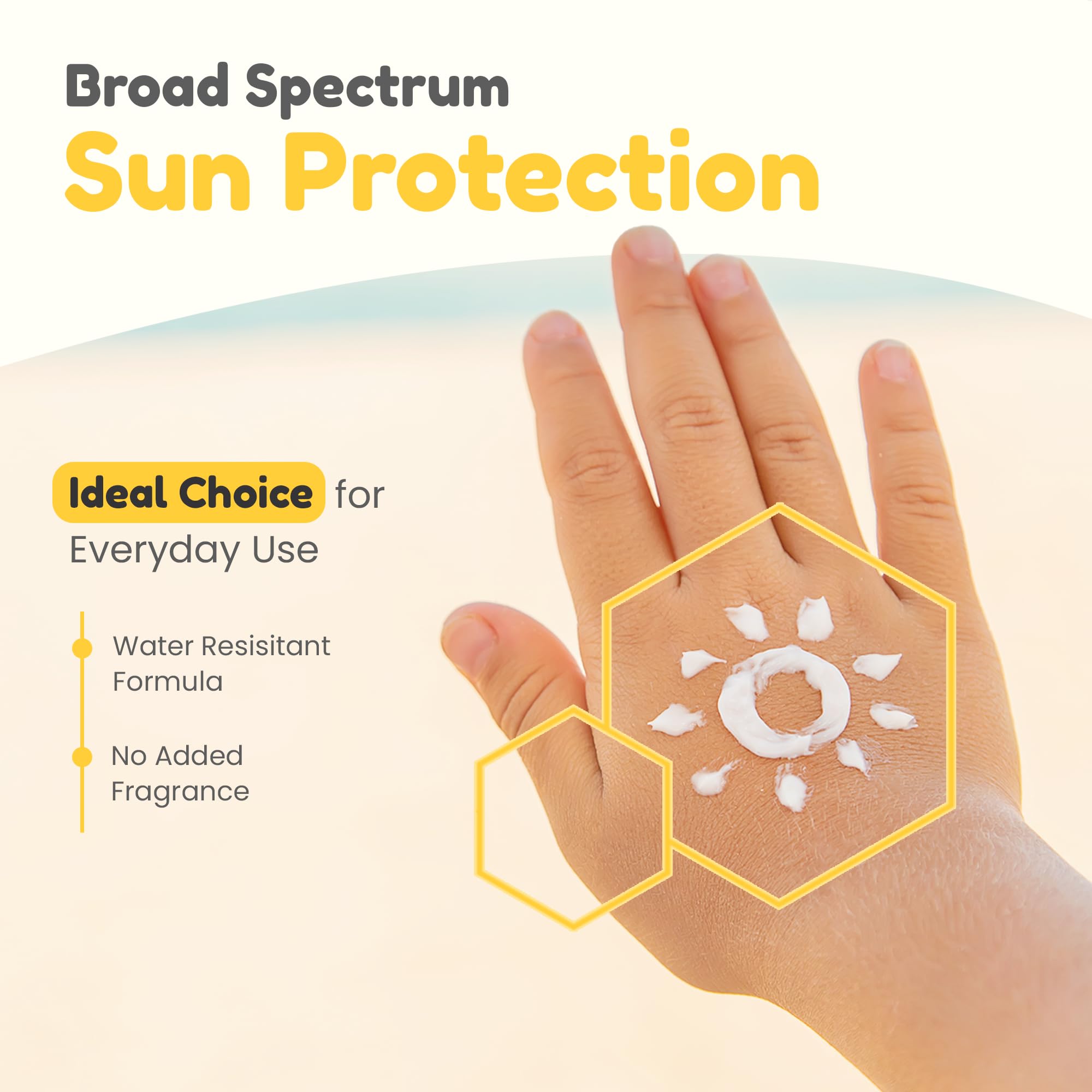 Mother Sparsh Simply Unscented Sunscreen for Baby & Kids with Natural Oatmeal -50g, with SPF 50 & UVA/UVB Protection | Fragrance-Free for Sensitive Skin 1
