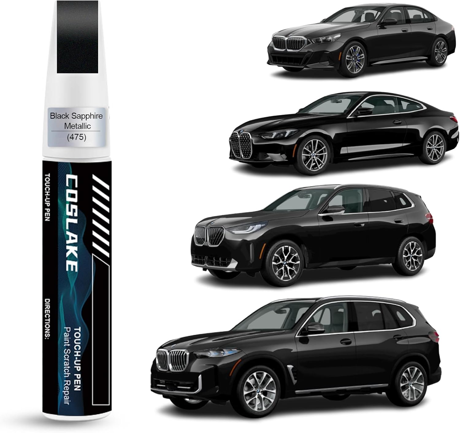 Amazon.com: COSLAKE Car Touch Up Paint(Black Sapphire Metallic(475 ...