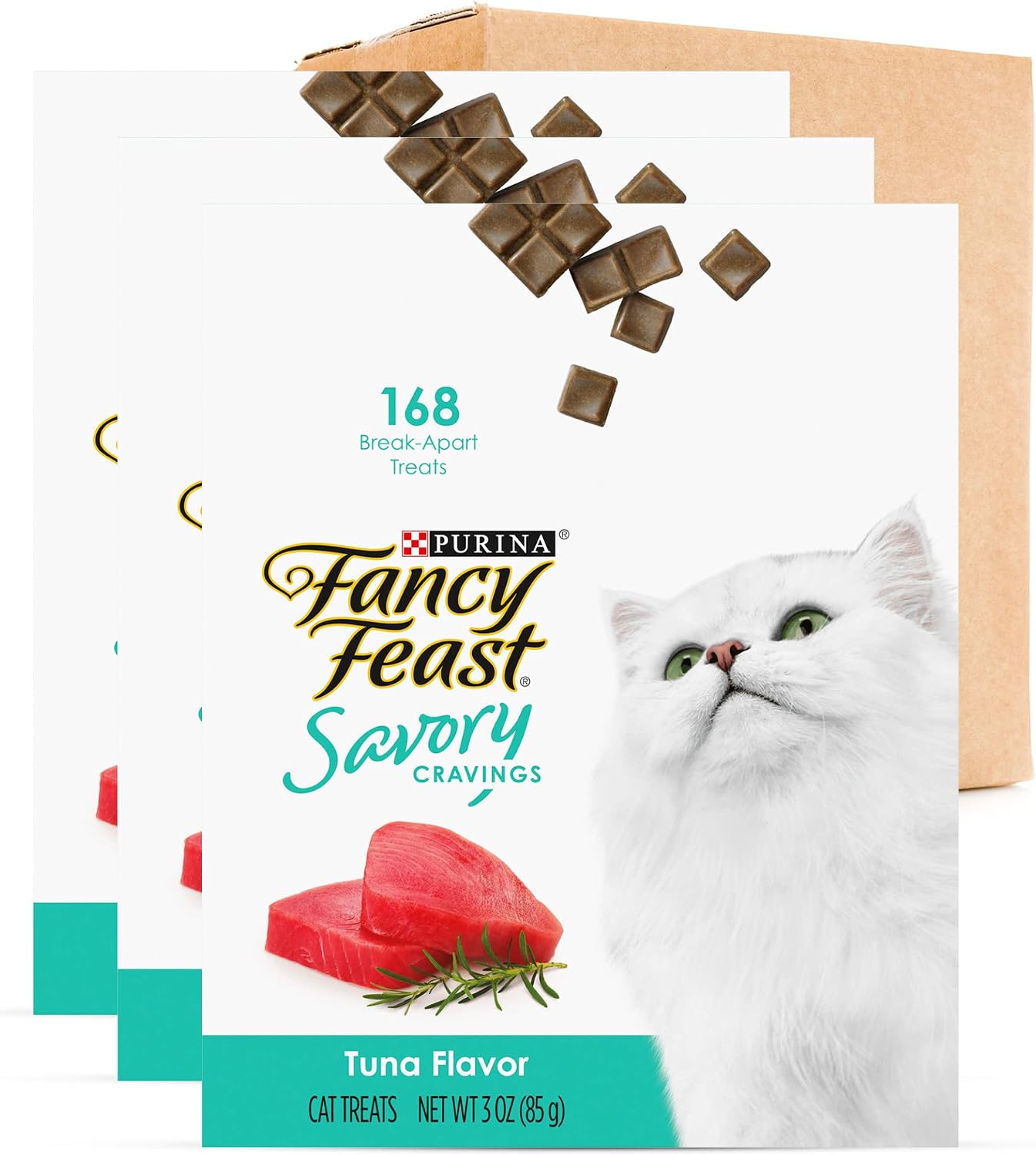 Purina Fancy Feast Limited Ingredient Cat Treats, Savory Cravings Tuna Flavor - 9 oz. Box