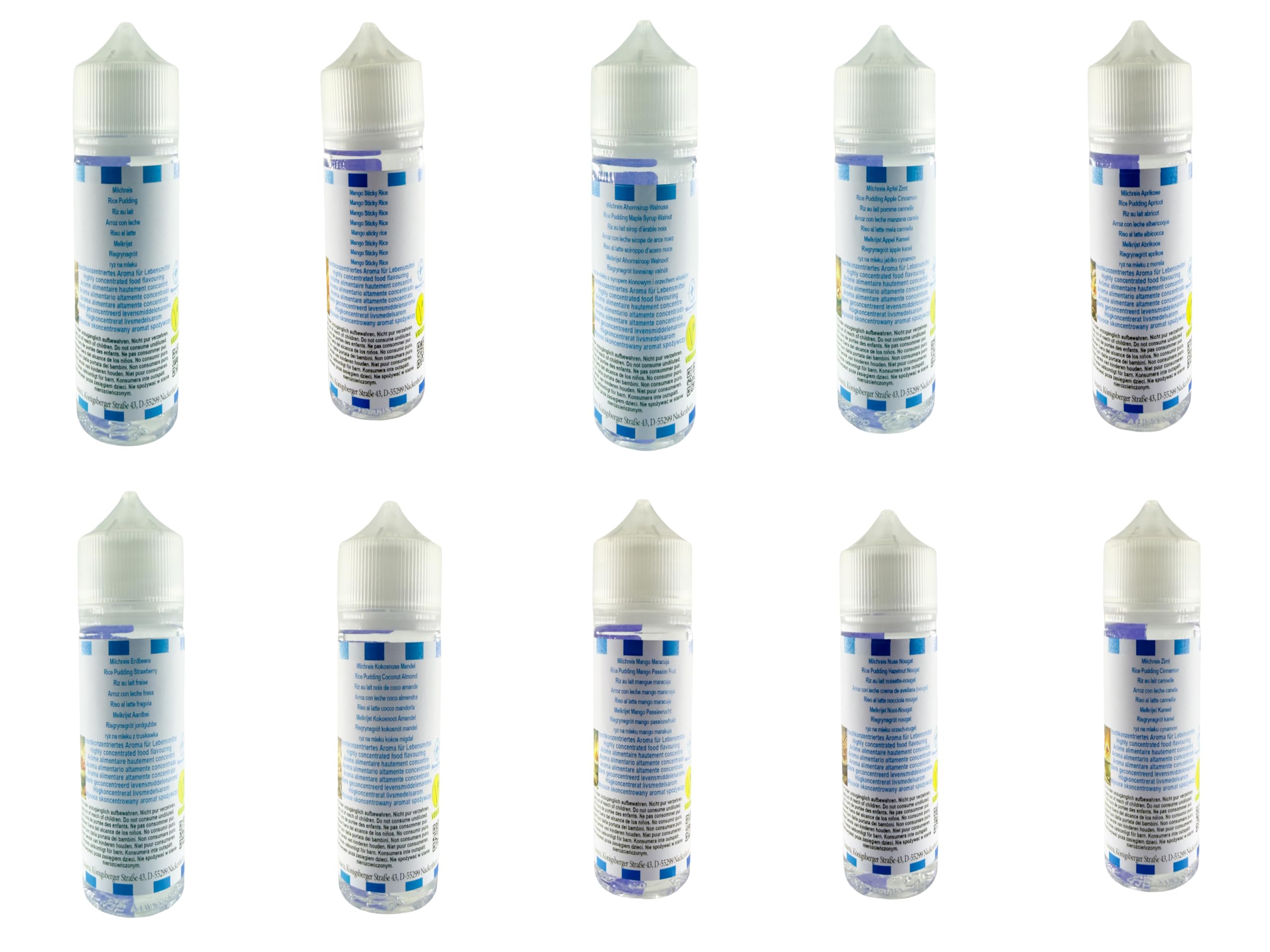 Rice Delight Edition - Kolekcja Sasami Signature - Zestaw 10 x 10ml koncentratów aromatów - Wegańskie