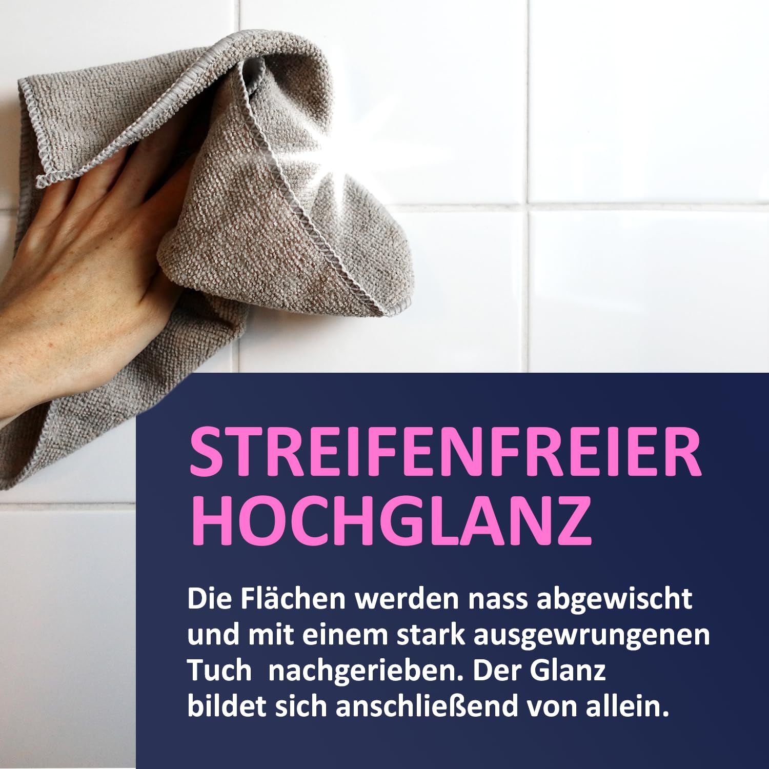 Kristall Hochglanz-Konzentrat - effektives Mittel zur nachhaltigen Reingung von Fenstern, Autoscheiben, Spiegelglas, Fliesen, Marmor und Lack , 15er Pack (15 x 250ml)