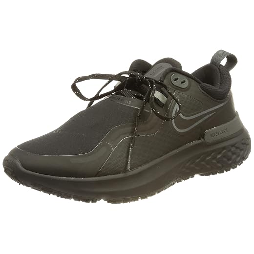 Nike Women's React Miler Shield Running Shoe, Black Black Anthracite, 8.5