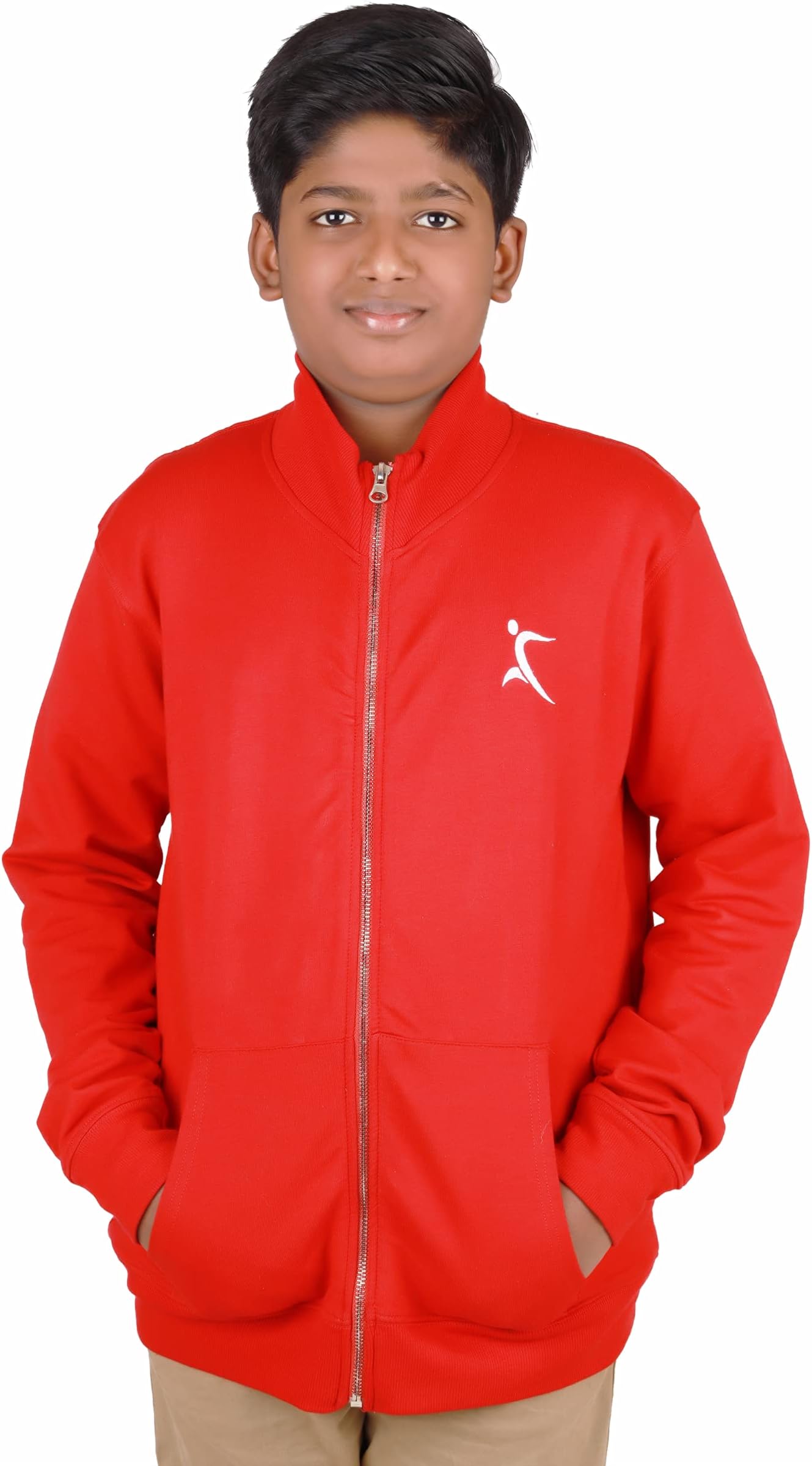 BSMART KIDS JACKET with LYCRA® BLACK Technology (M, RED)