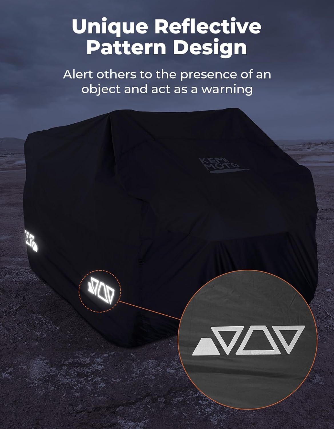KEMIMOTO ATV Cover, Waterproof Outdoor 4 Wheeler Quad Cover Universal Compatible with Can-Am Outlander 650 850 Polaris Sportman 1000 Touring 570 CFMOTO Kawasaki, 96Lx49Wx47H inch