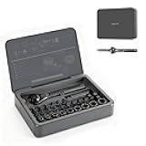 STEELITE 40 in 1 Ratchet Screwdriver Set with Detachable Handle, 180° Ratchet Head, Magnetic Tool Kit with Case for Computer, Electronics Repair, Ideal for Home, DIY, and Maintenance