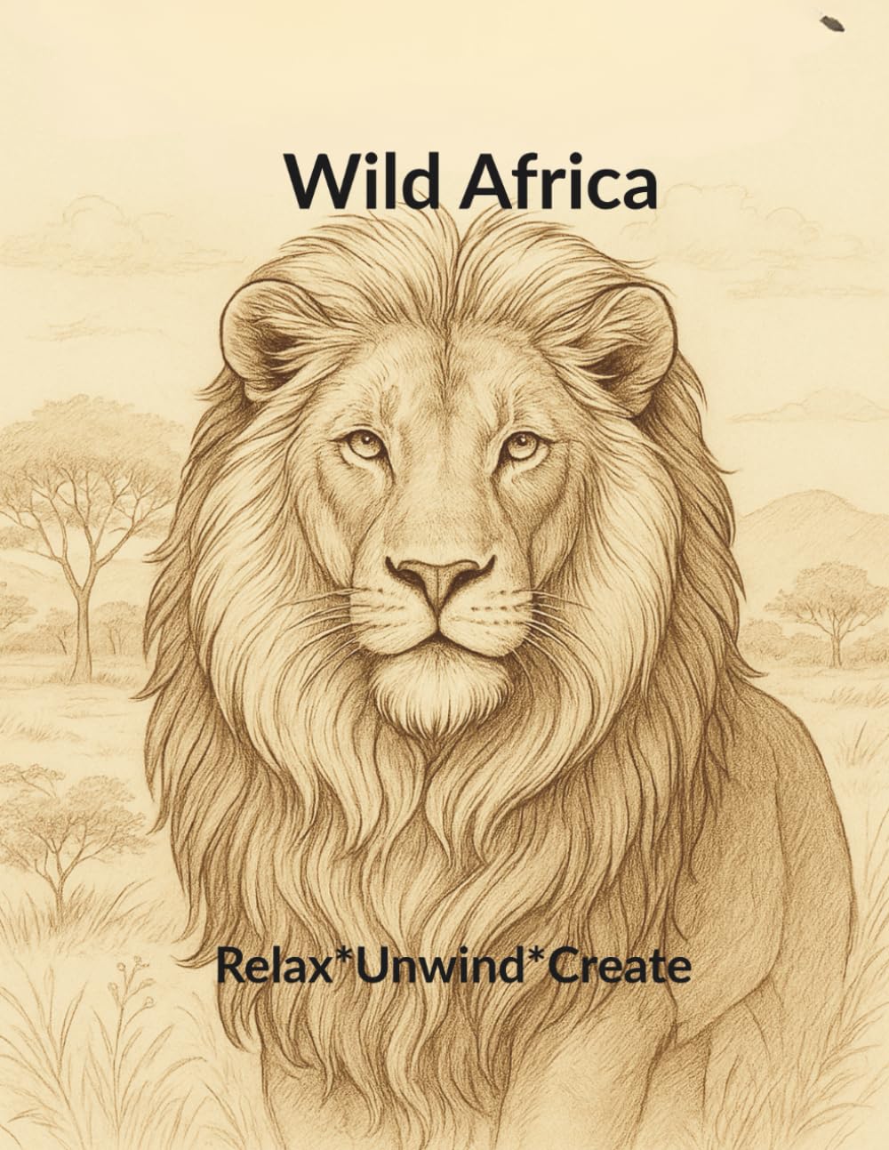 Wild Africa: An African Animal Coloring Book for Adults & Teens