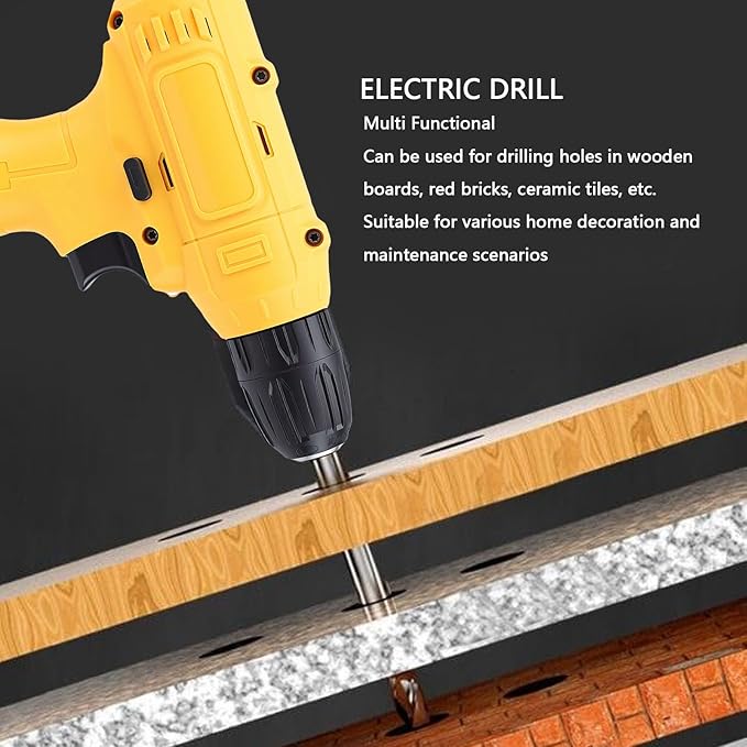 Taladro Atornillador Inalámbrico Aolidsive con Luz LED para Madera, Metal y Cerámica miniatura 8