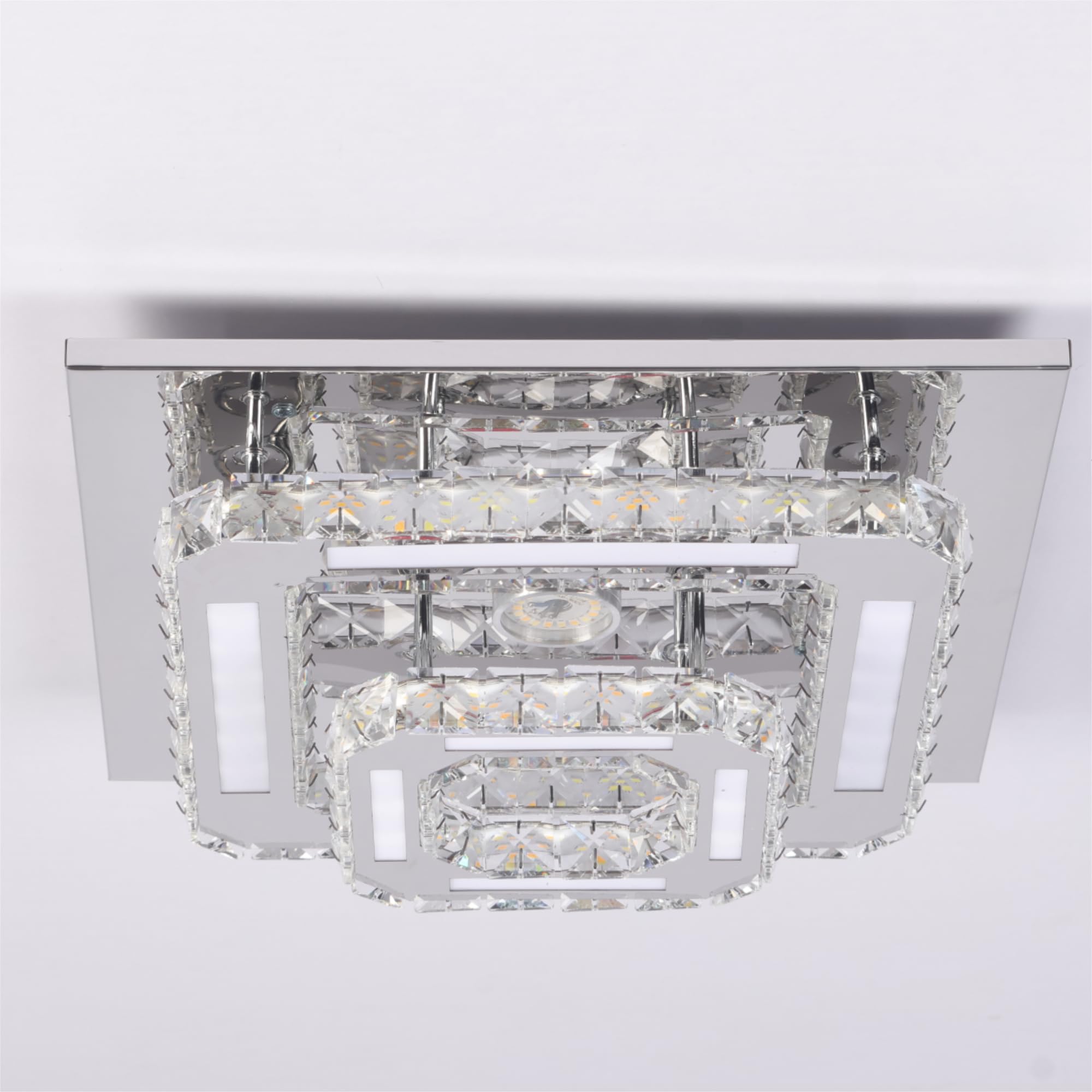 LED Kristall Deckenleuchte 29W Dimmbar mit Fernbedienung 30cm
