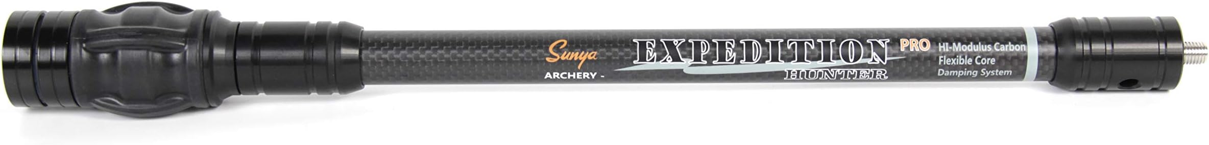 Archery Bow Stabilizer for Compound Bow, Carbon Fiber Body Flexible Core, Damping System and Weights Kit, 8",10",12" 15" in Expedition Series