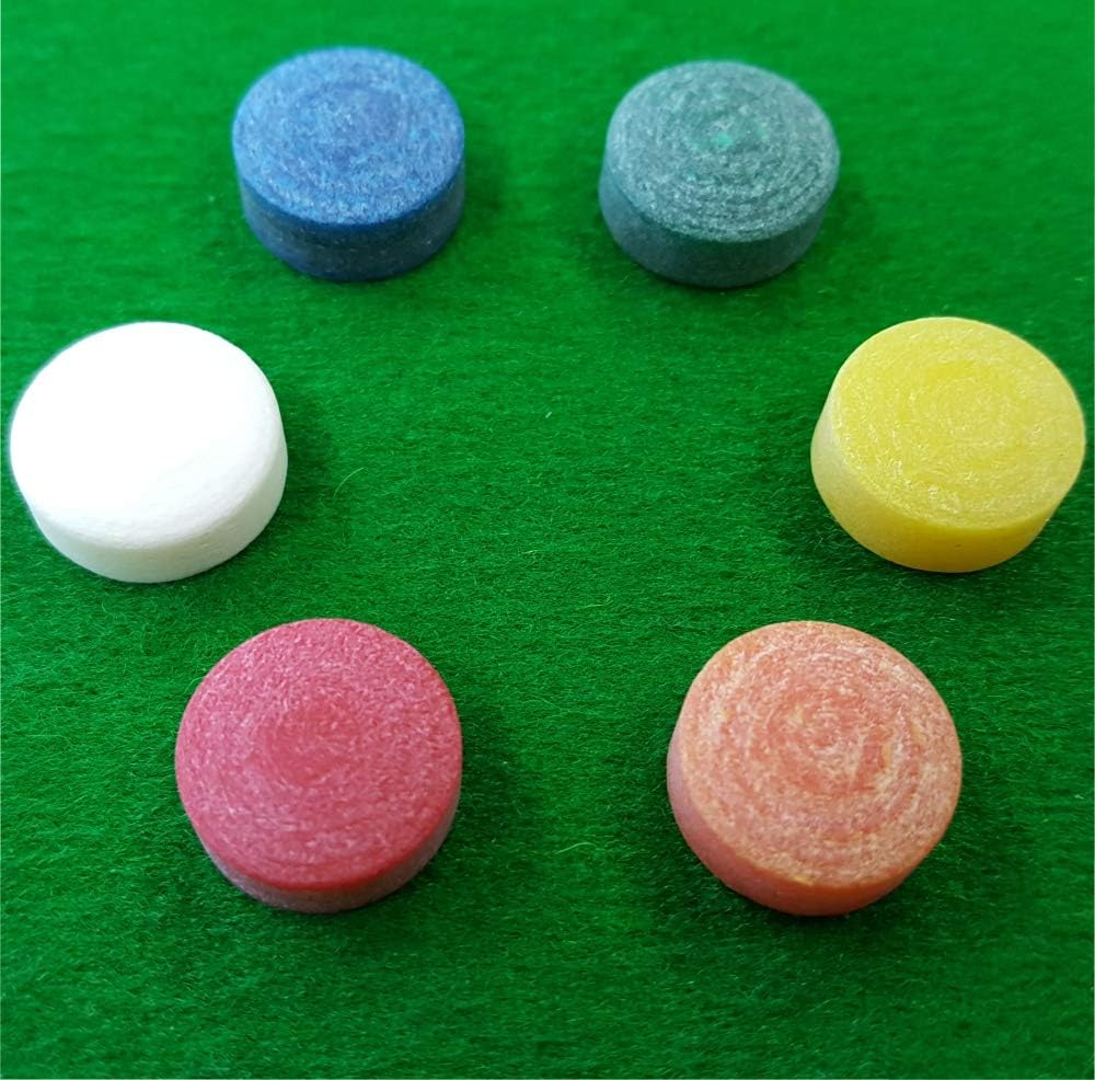 Taom Tips Snooker and Pool chalks - Green and White Colours