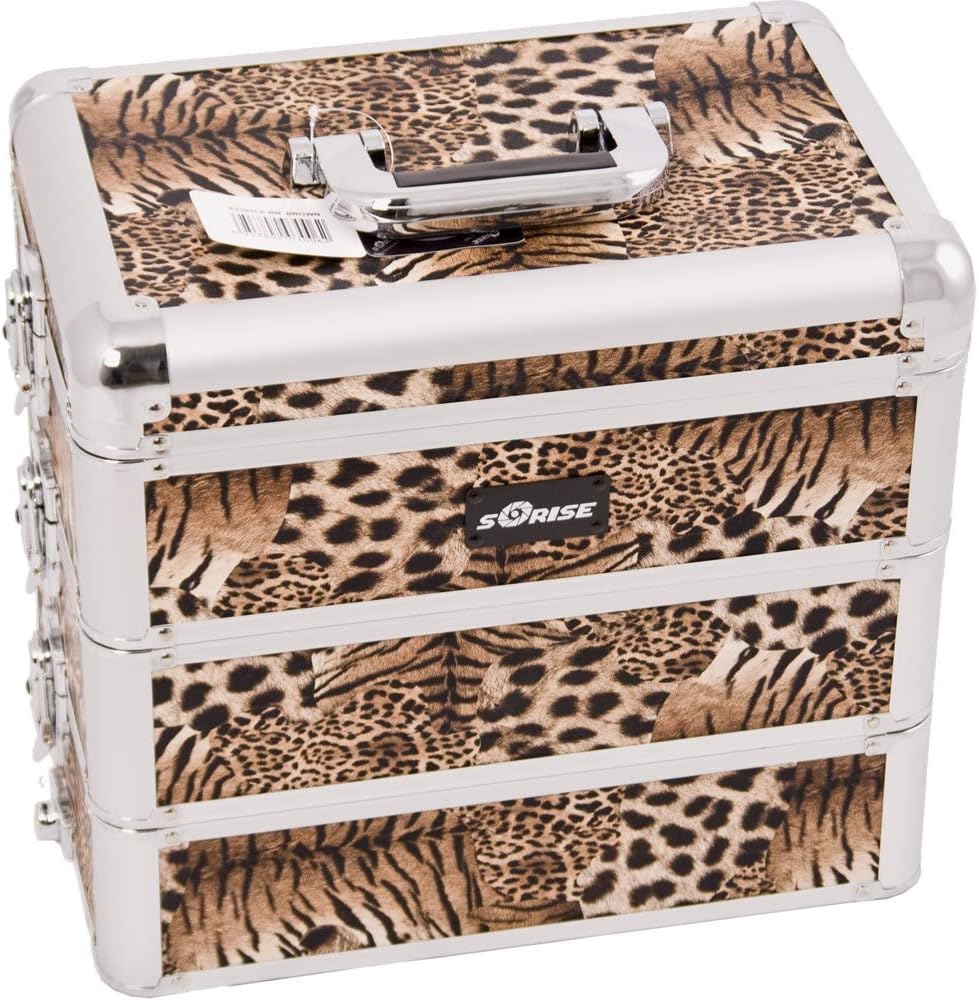 Amazon.com: Sunrise Brown Interchangeable Stackable Trays Leopard ...