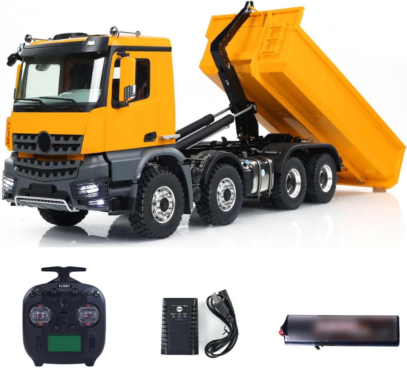 Kabolite K3365 1/14 RC Hydraulic Dump Truck 8X8 RTR Remote Control Tipper Cars Hobby Grade Model