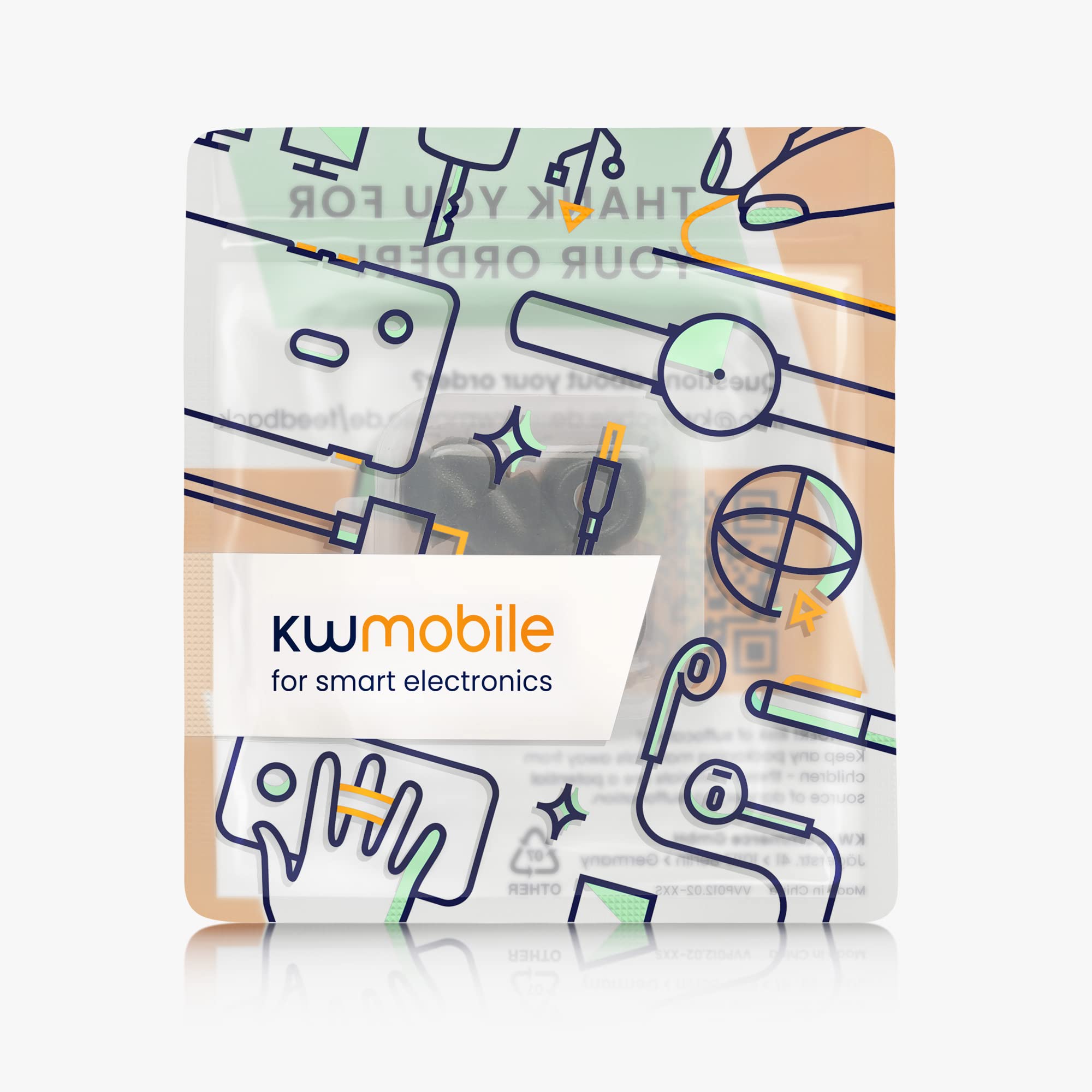 kwmobile 6 x zamienne słuchawki douszne kompatybilne z Sony WF-1000XM4 - 3 rozmiary - miękkie wkładki douszne - czarne