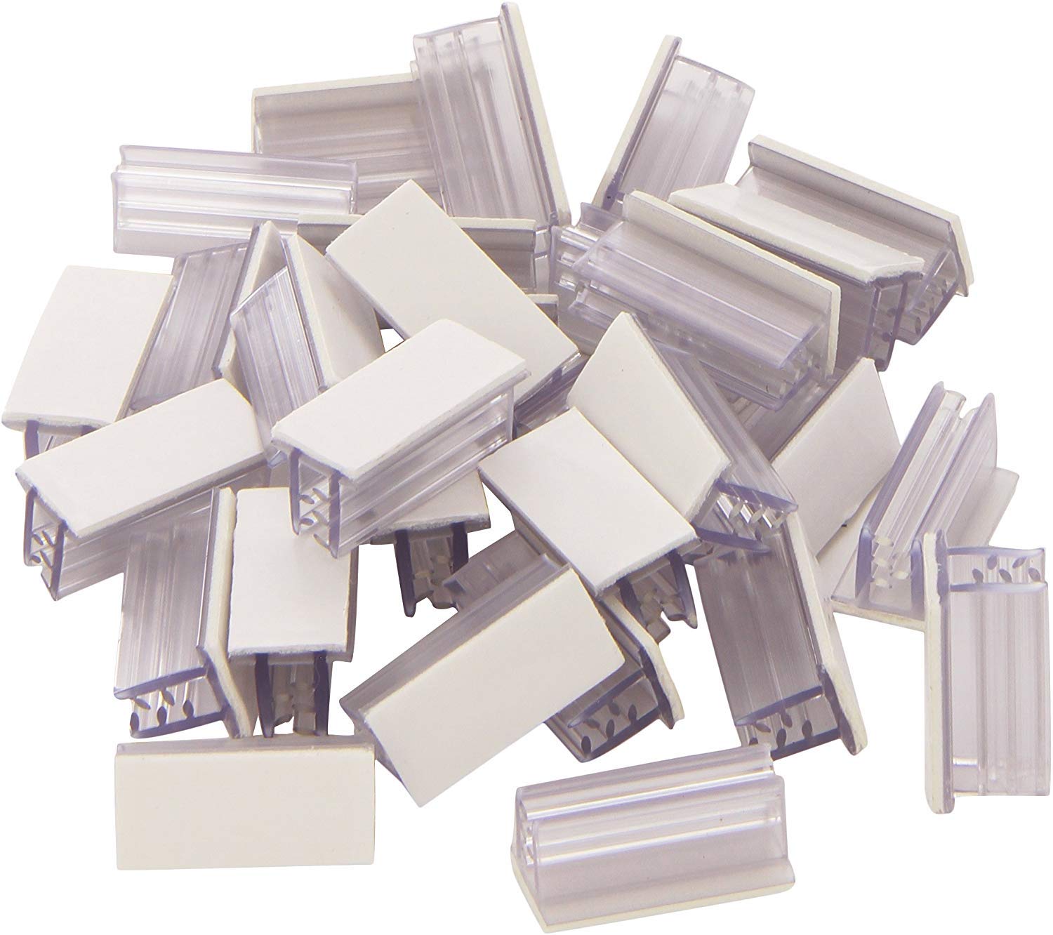 20002 SuperGrip Display Holder-Plastic- 50/bag Clear Supergrip Sign Holder 1