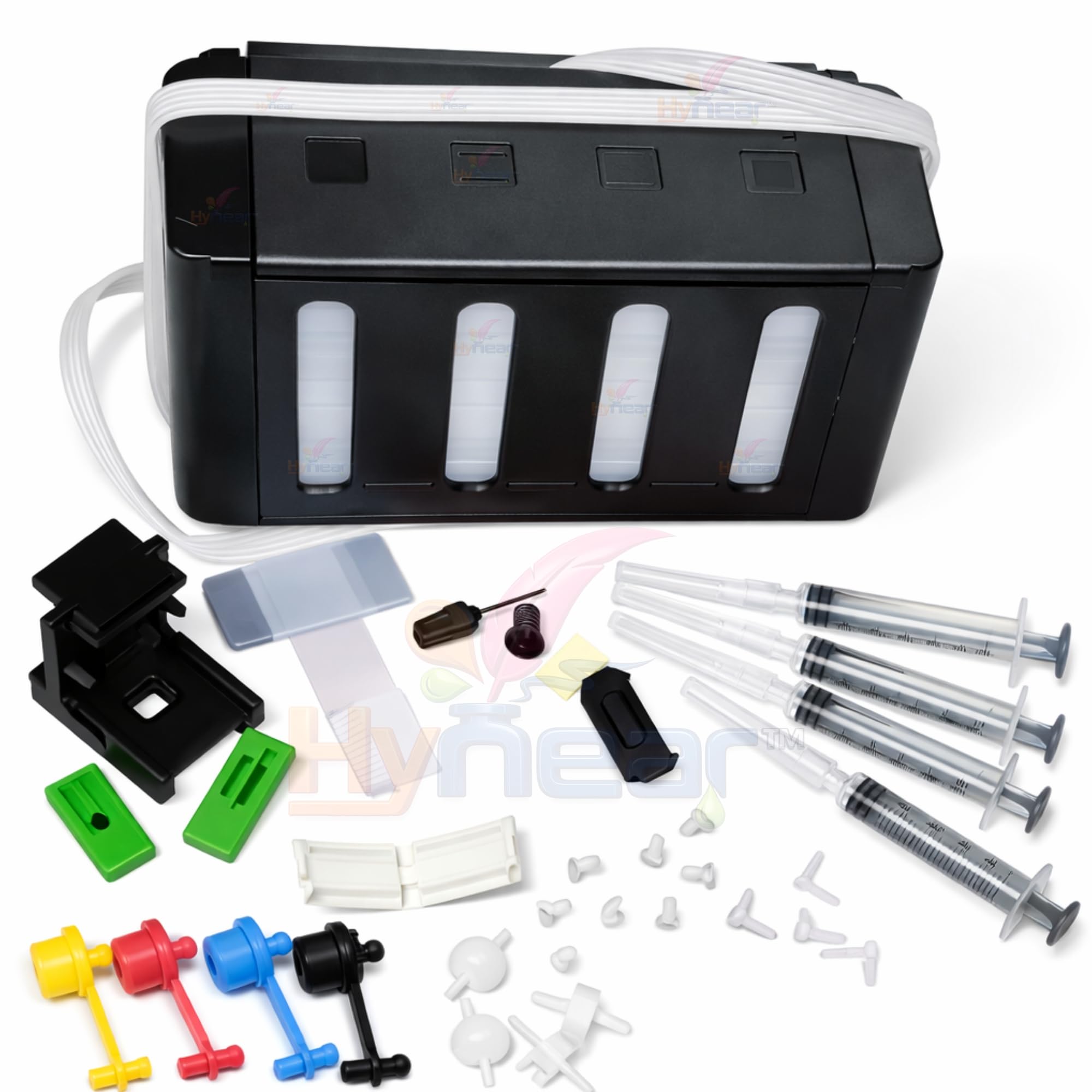 Black CISS Tank Complete Ink Refill & Maintenance Kit for Ink Tank Printer, Leak-Resistant Components, Syringes, Valves, Clips & Accessories Use for DeskJet 1000,1010,810,811,740,741,745,746-image-12