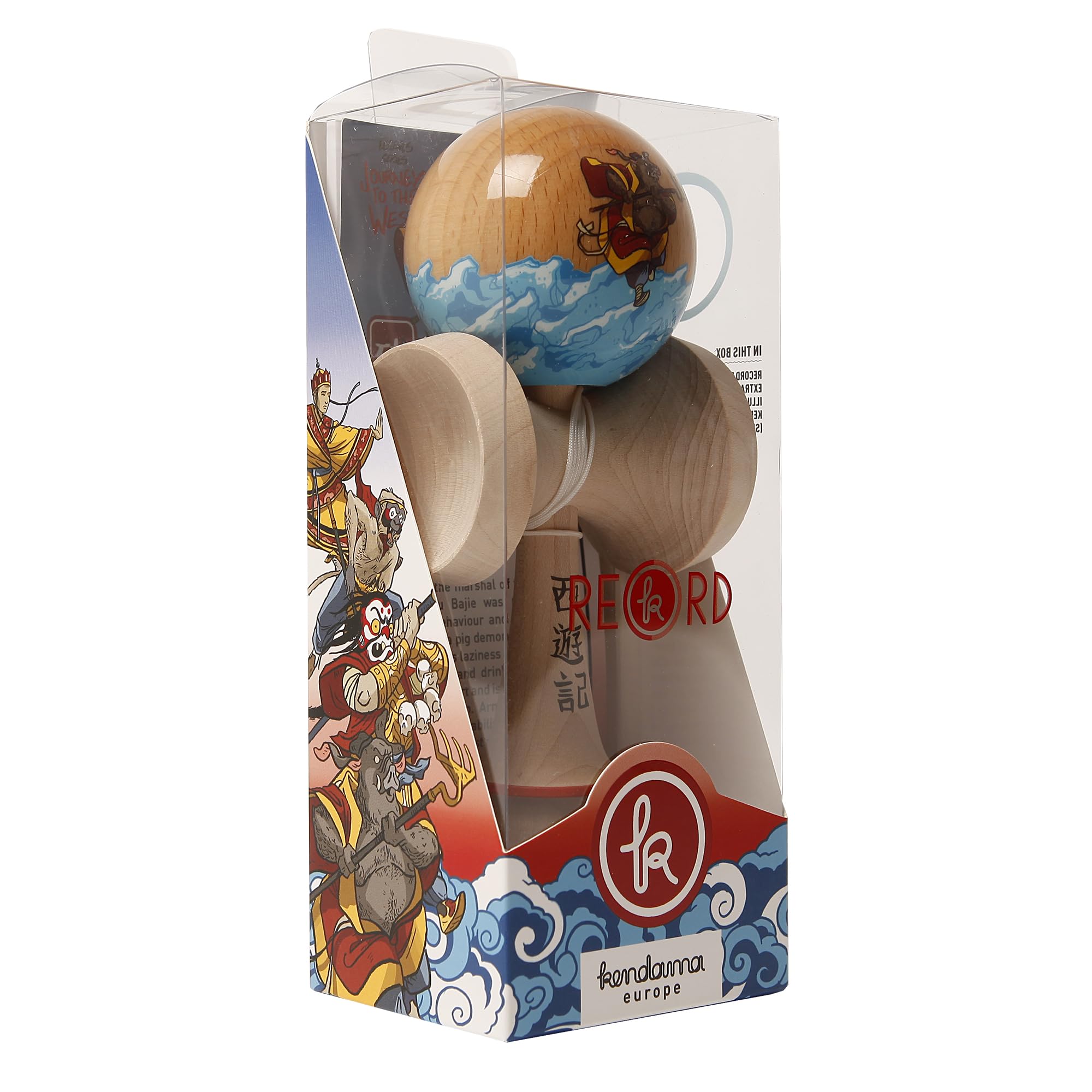 PLAY Kendama- Kendama, Colore Legno/Blu, K2081