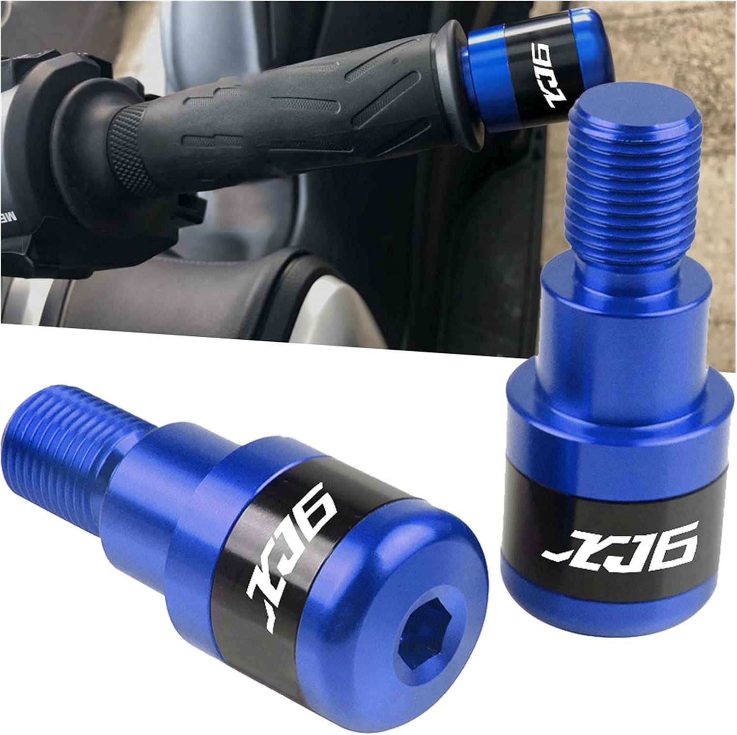 Compatible with Ya ma ha 6 XJ6 Diversion 2009-2016 2015 2014 2013 2012 2011 Motorcycles Handlebar Cap Hand Grips Bar Ends Plug Grips Bar Ends