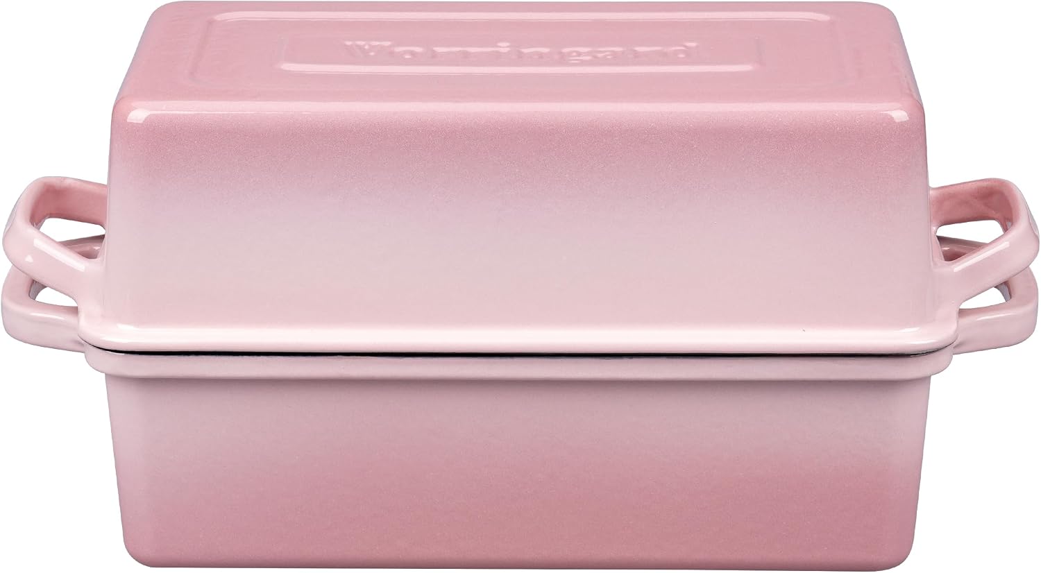 VORRINGARD Enameled Cast Iron Loaf Pan with Lid, Double Bread pan, Bread Dutch Oven for Sourdough Bread Baking, Cake, Meatloaf, 10X5.5 inch, 4 Quart, Pink